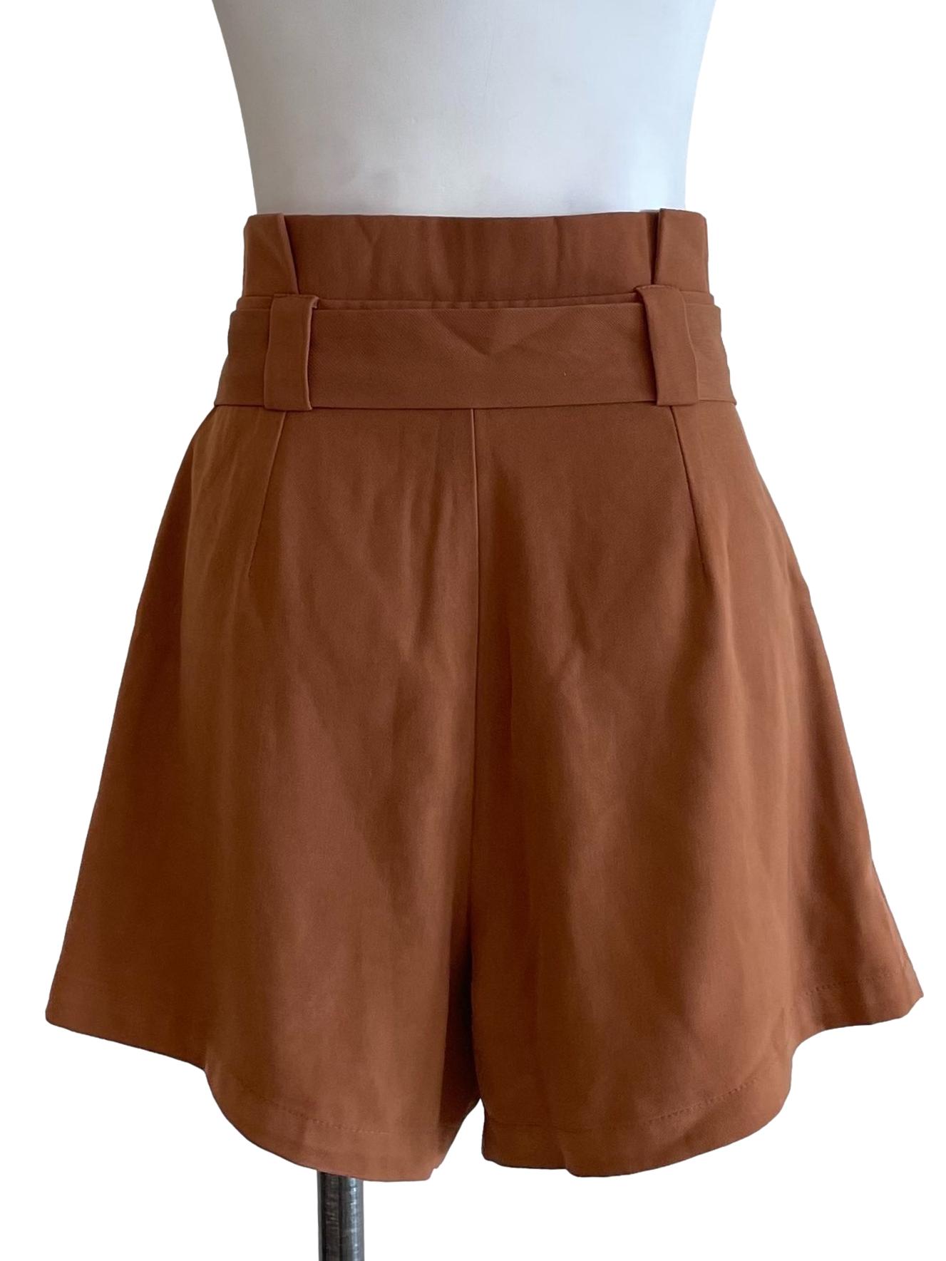 Caramel Tie Knot Shorts