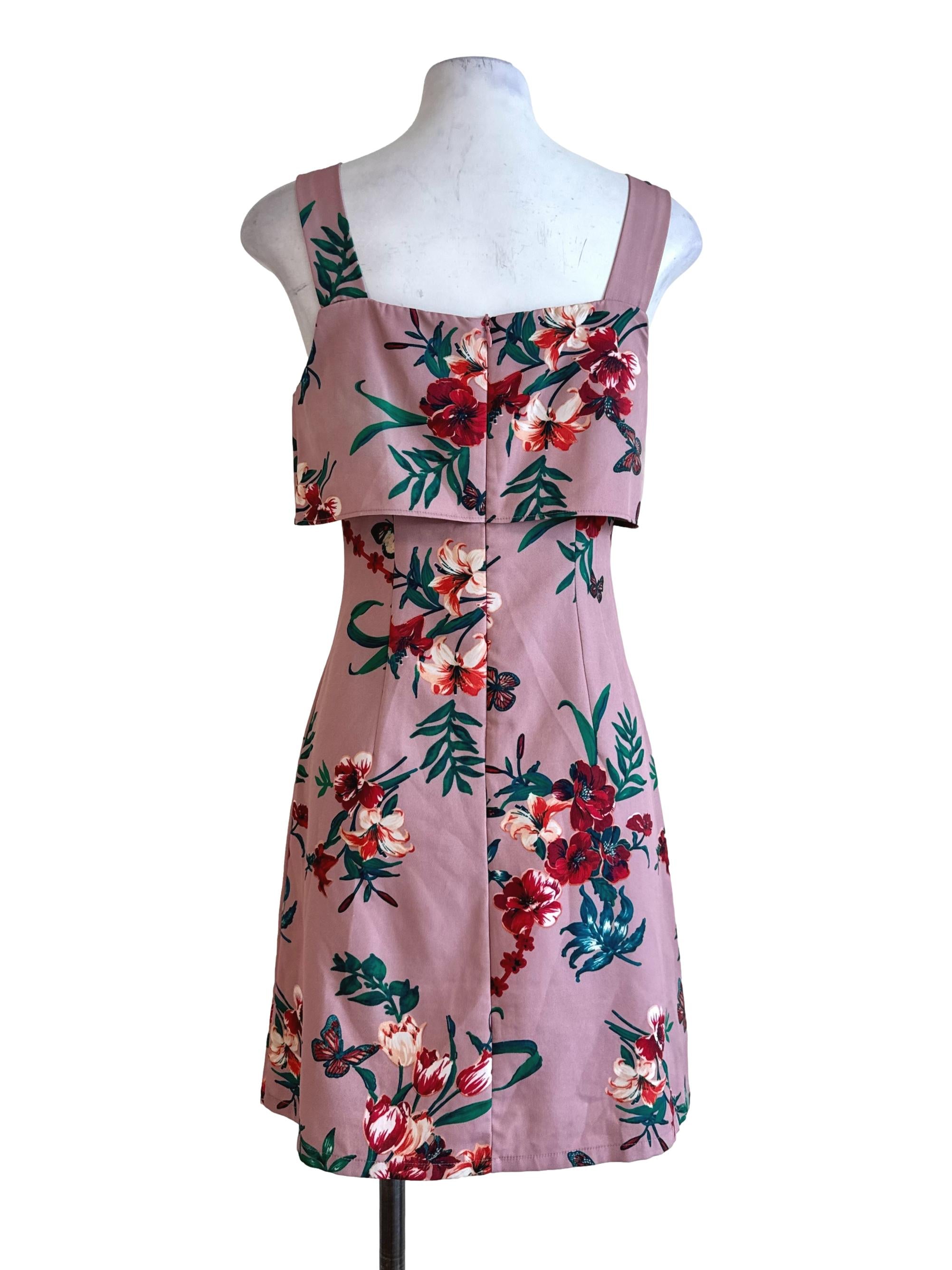 Shrimp Paste Print Mini Dress