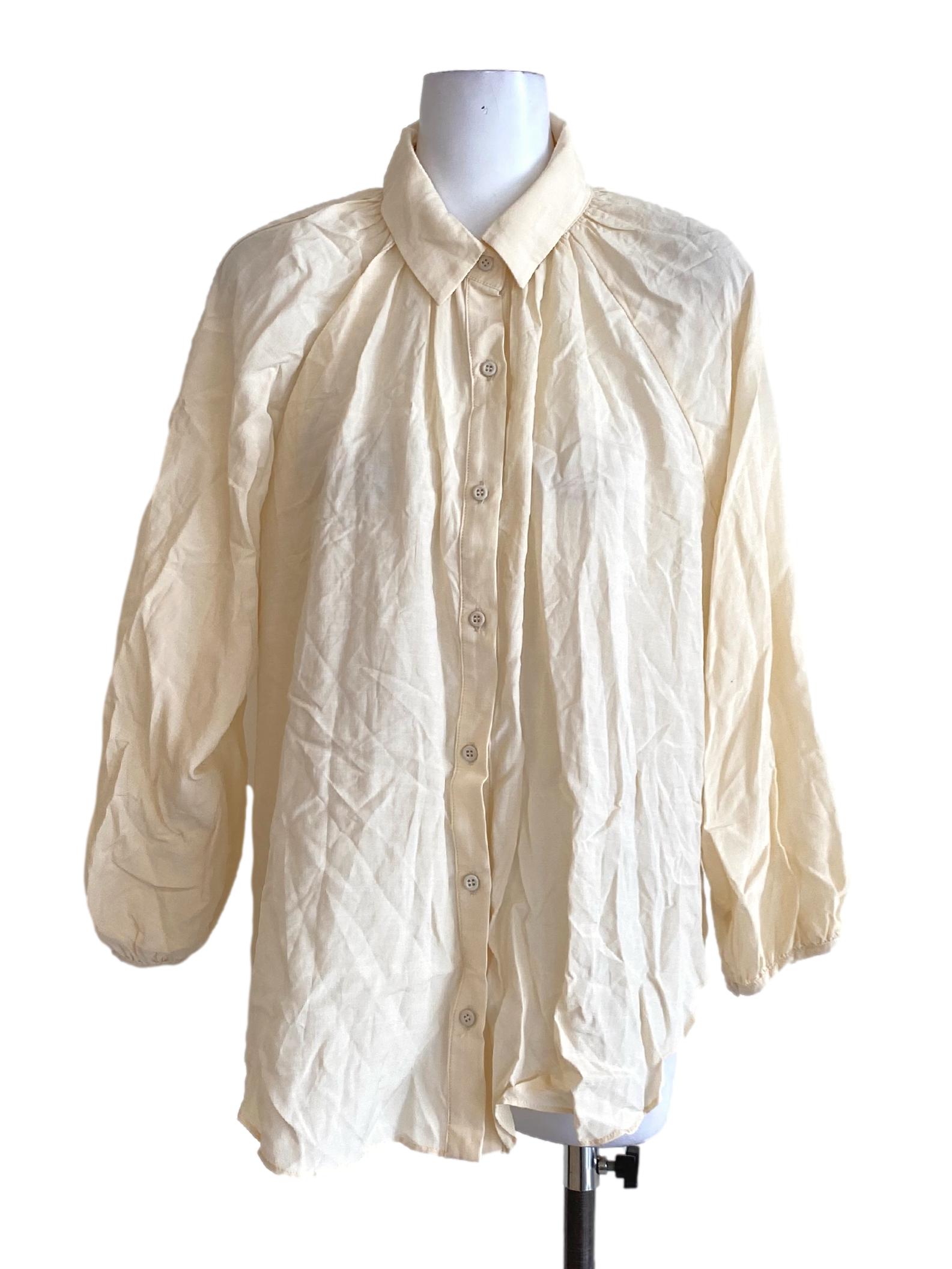 Billowy Puff-Sleeve Shirt OSN