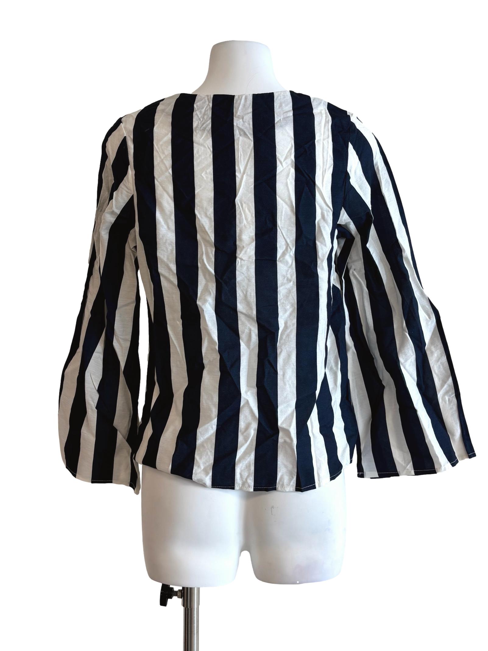 Blue White Striped Blouse TTR