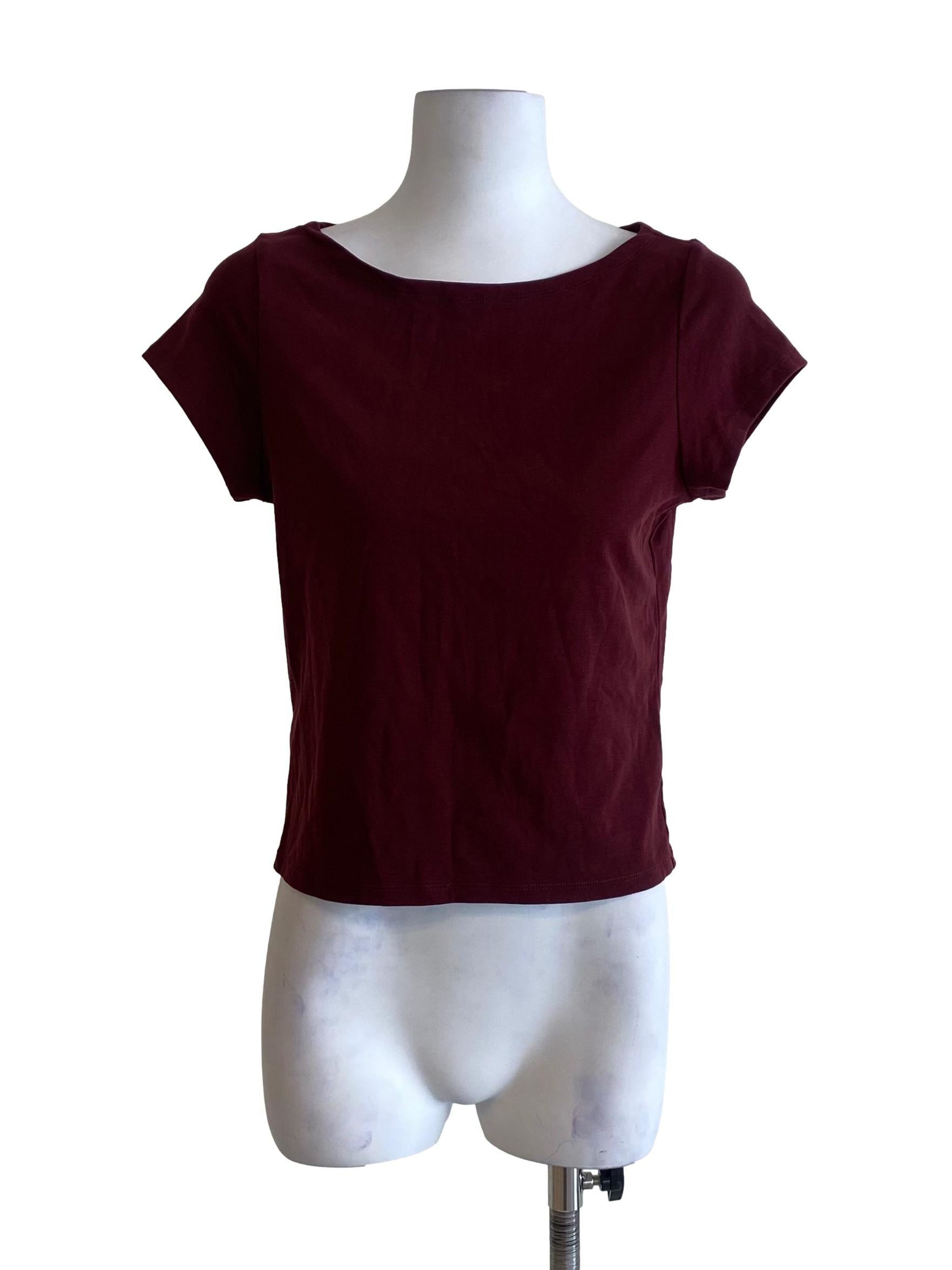 Wine Red Plain Shirt
