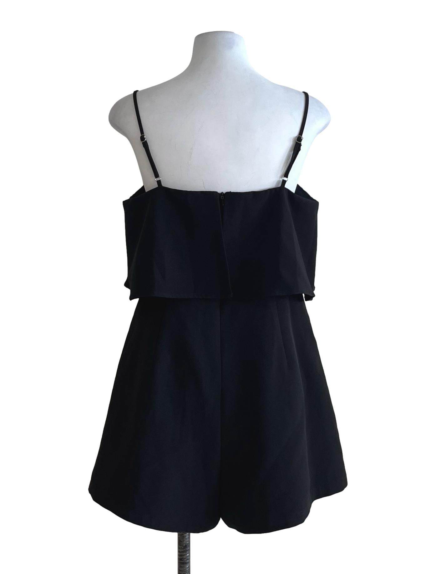 Black Spaghetti Strap Romper