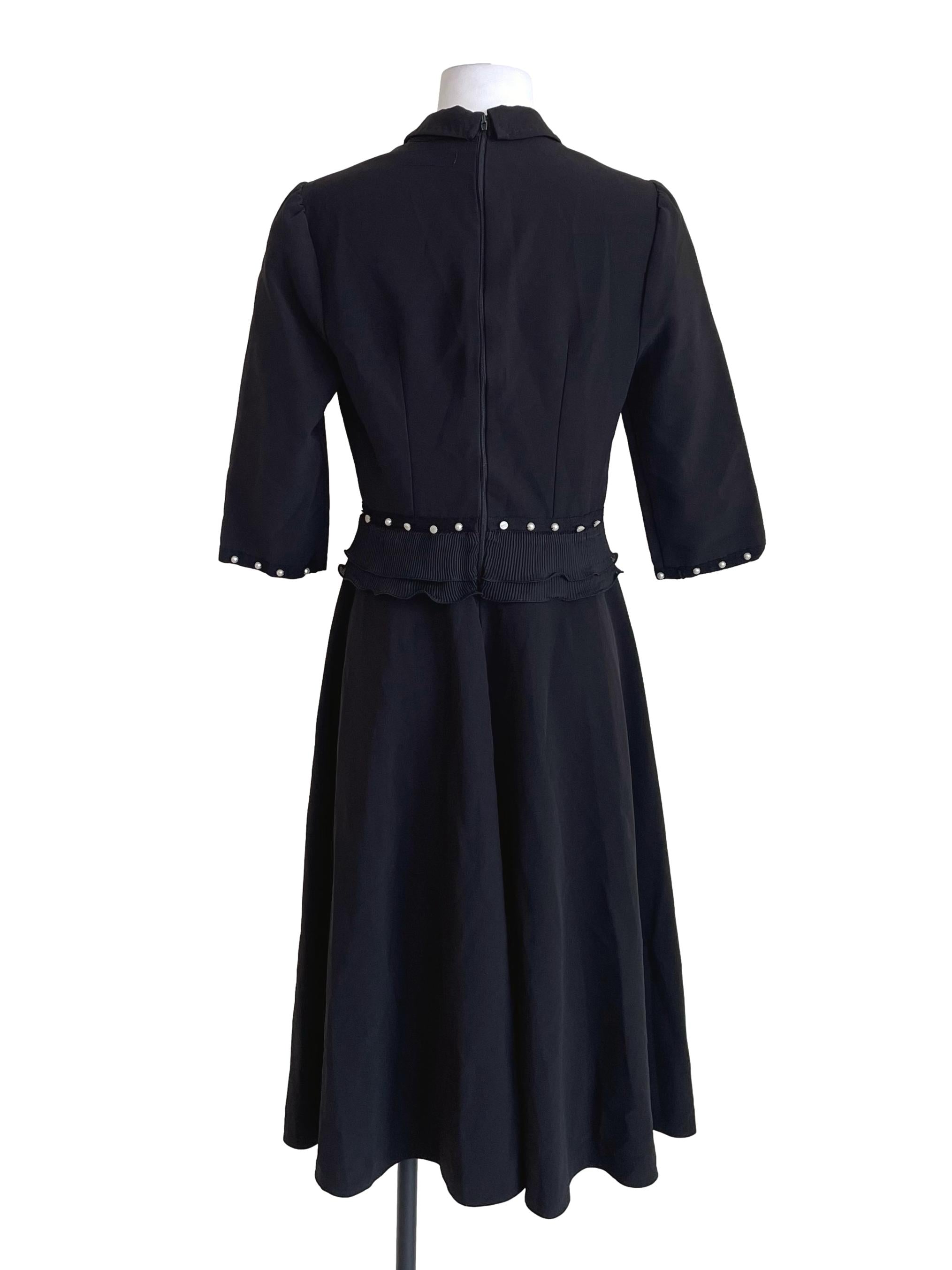Black Pearls Trace Suit Dress