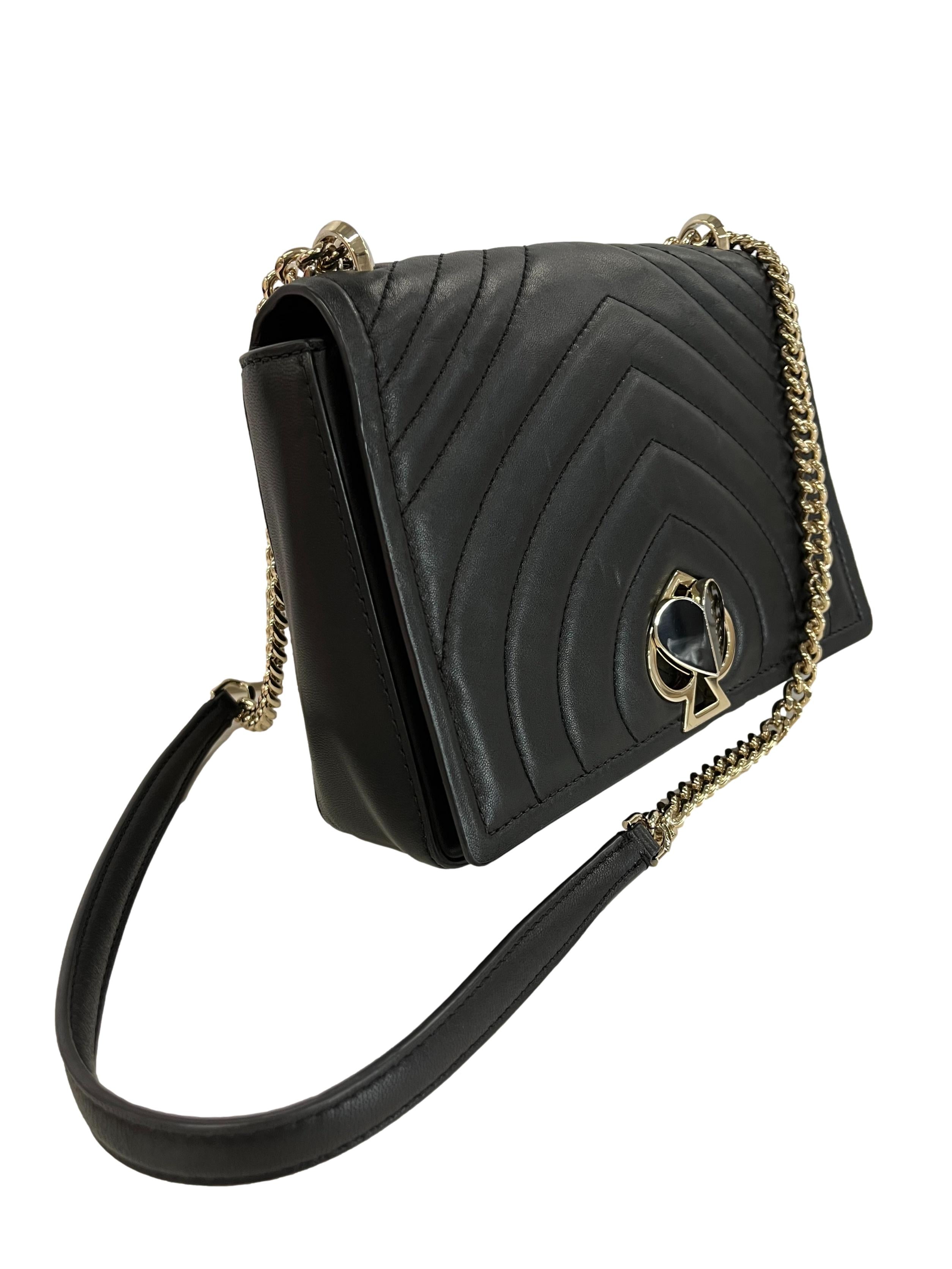 Black Amelia Twistlock Small Convertible Shoulder Bag | REFASH