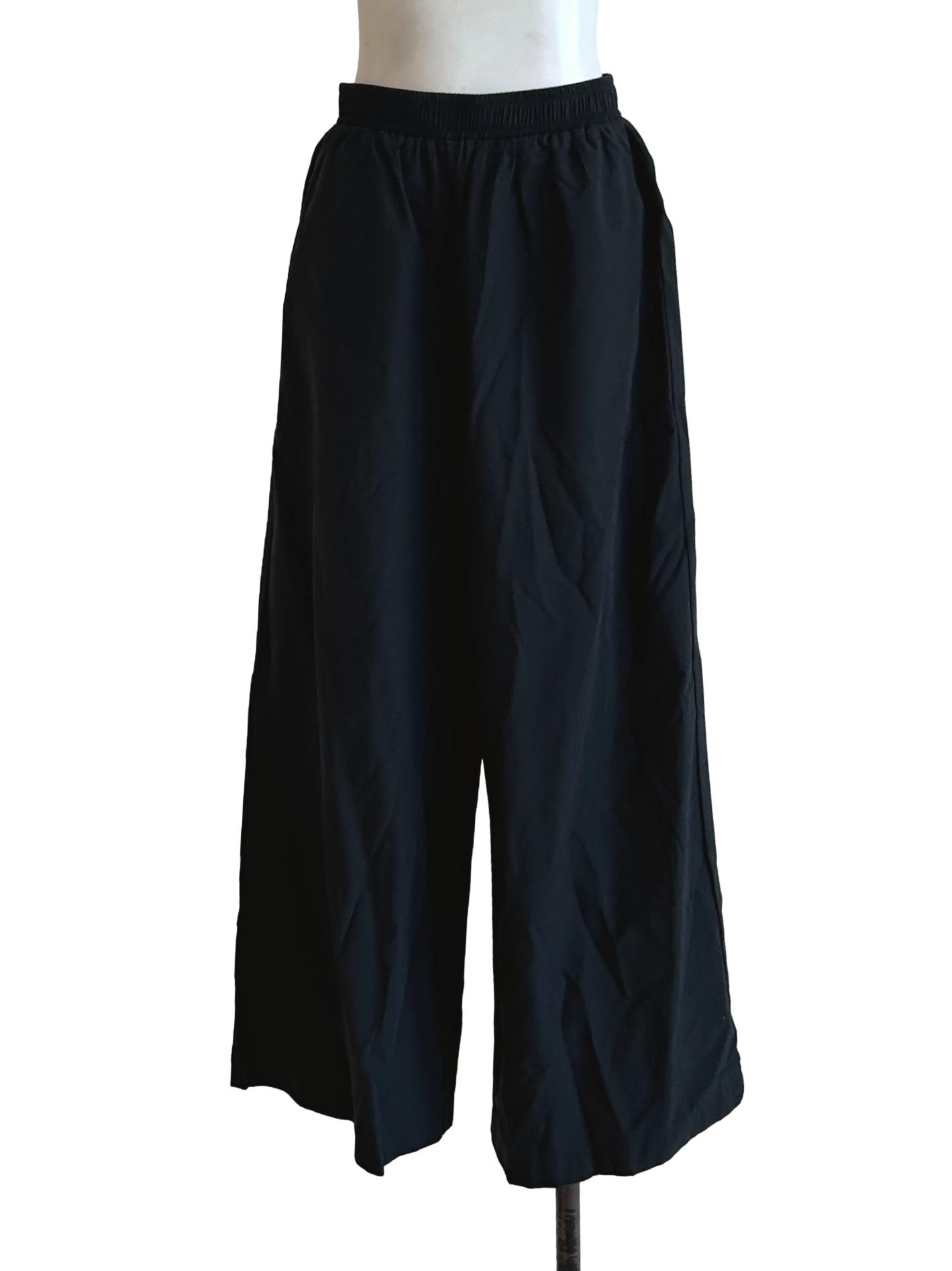 Faded Black Wide Leg Pants
