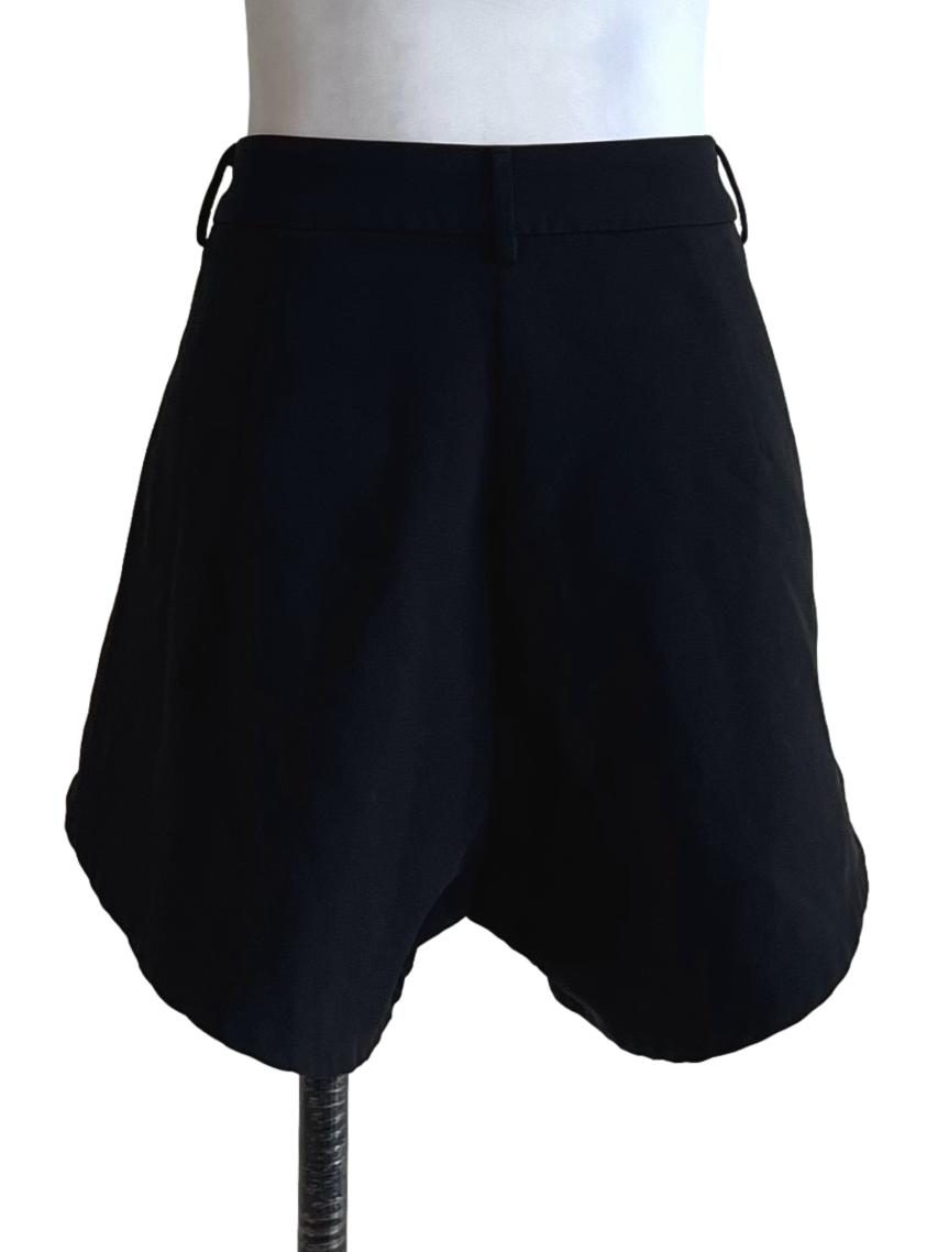 Black High-Waisted Shorts