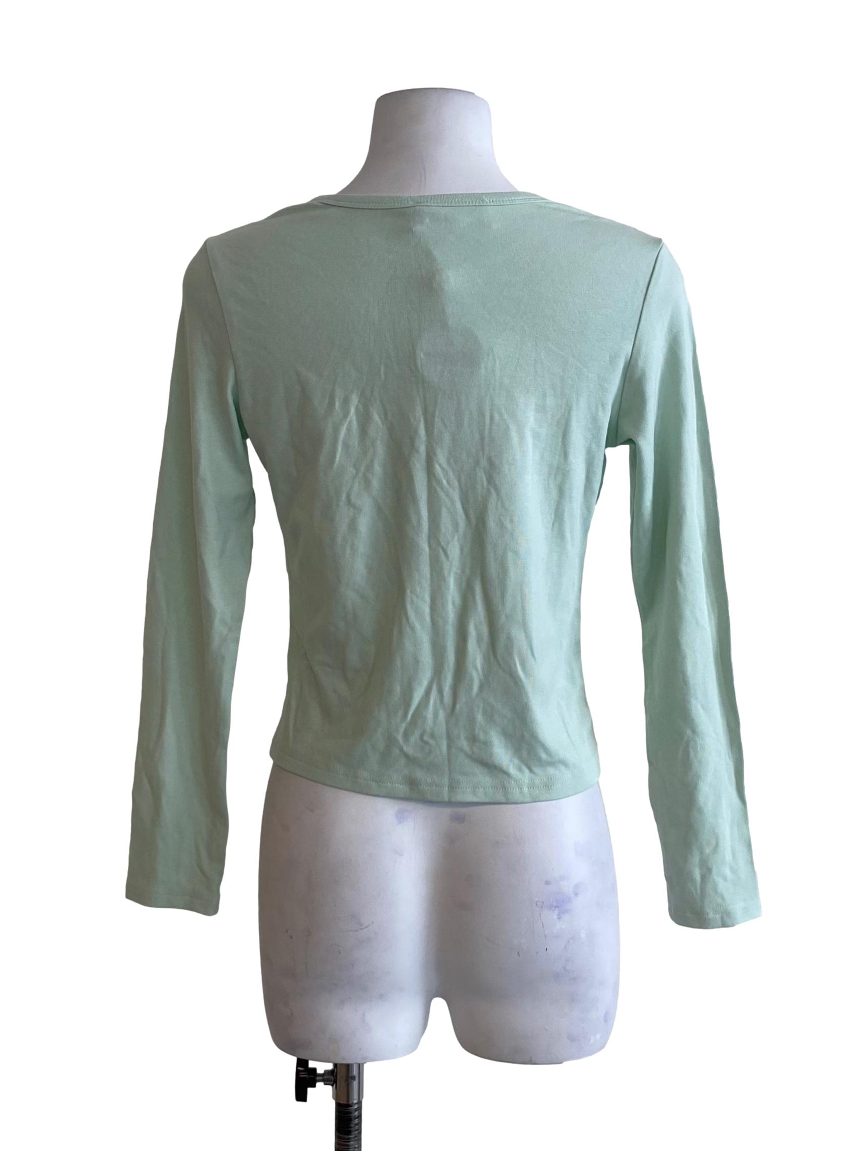 Mint Green Button Down Cardigan