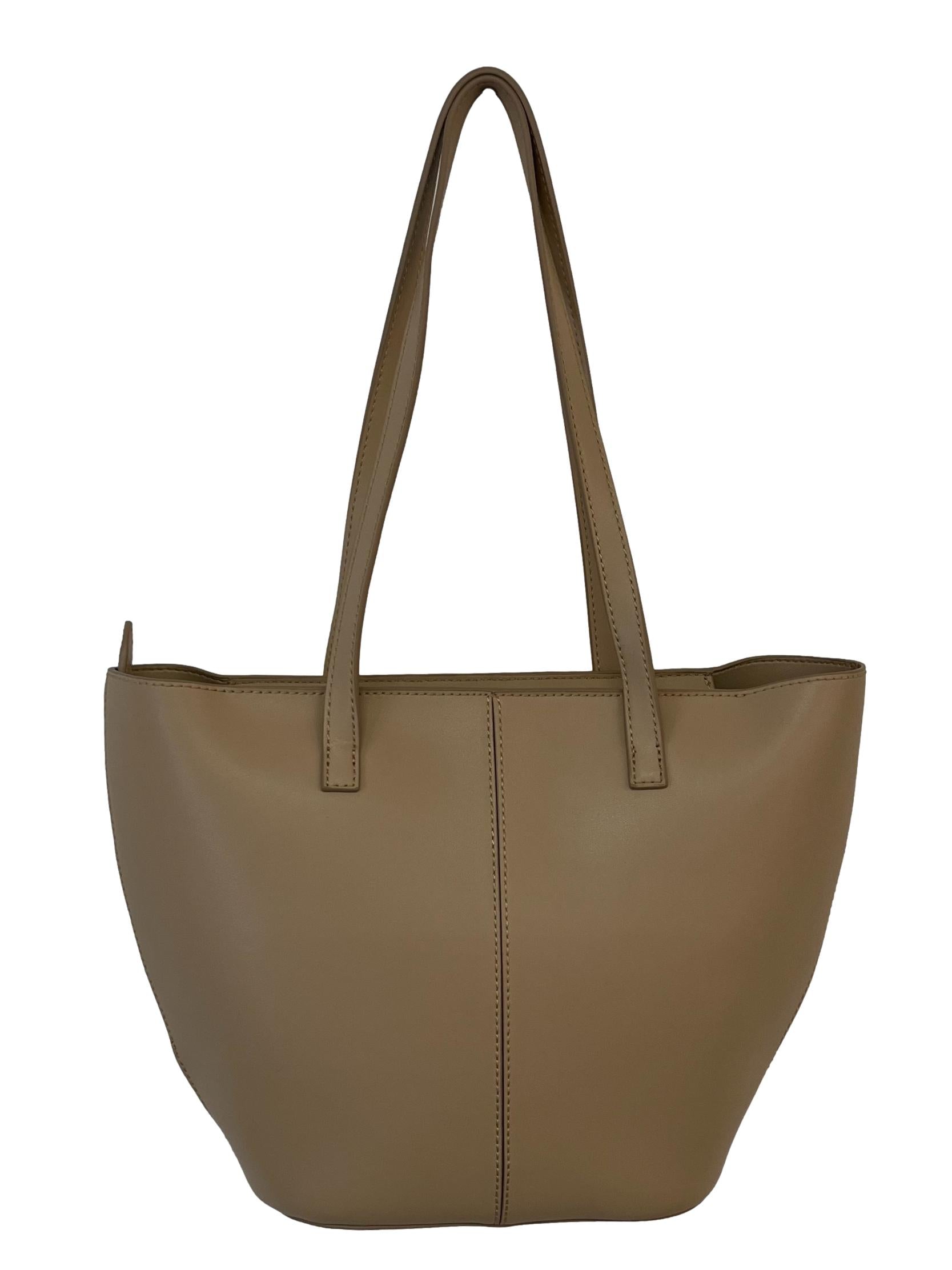 Beige Layla Chain Link Tote Bag