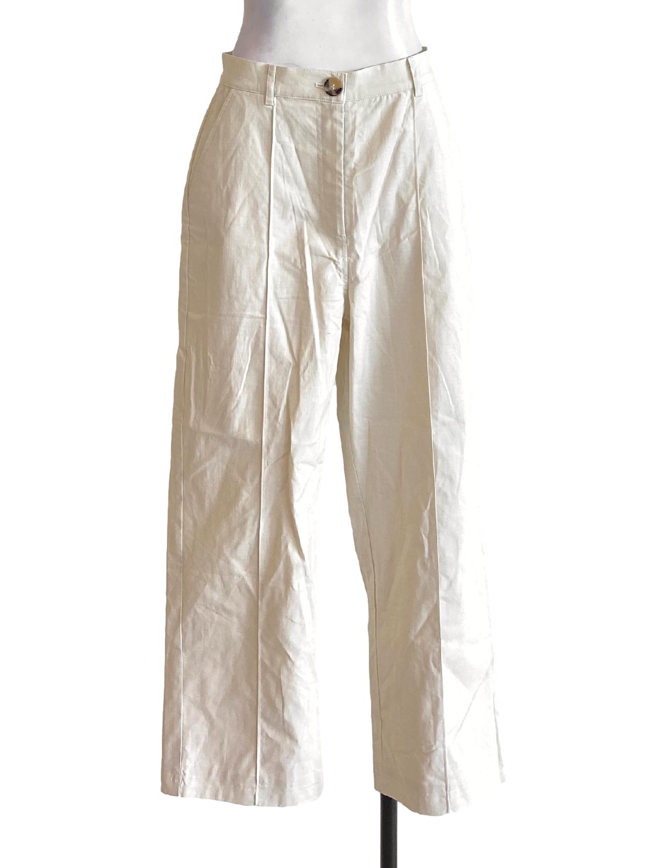 Pintuck Straight-Leg Pants OSN