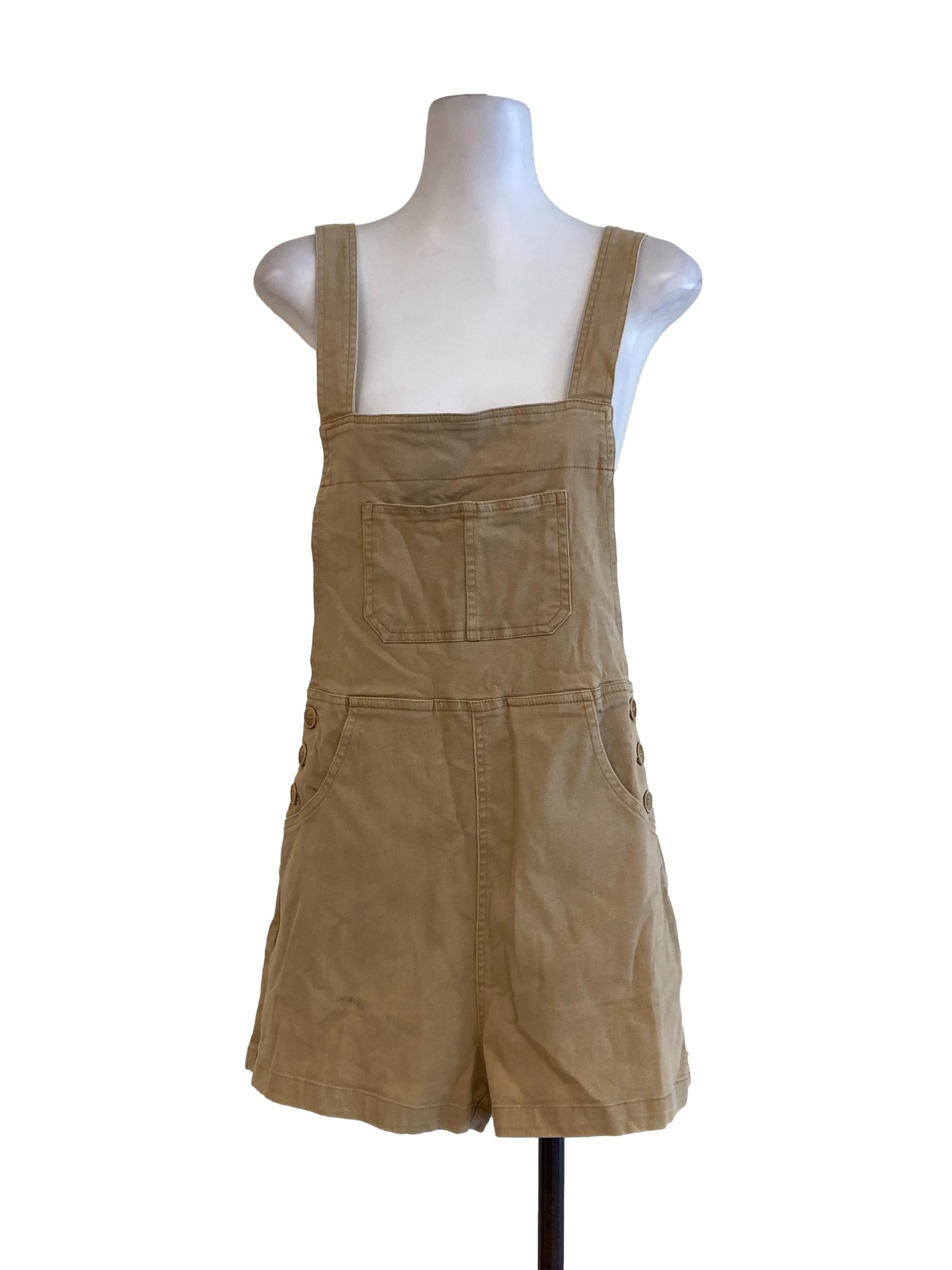 Tortilla Brown Twill Rompers