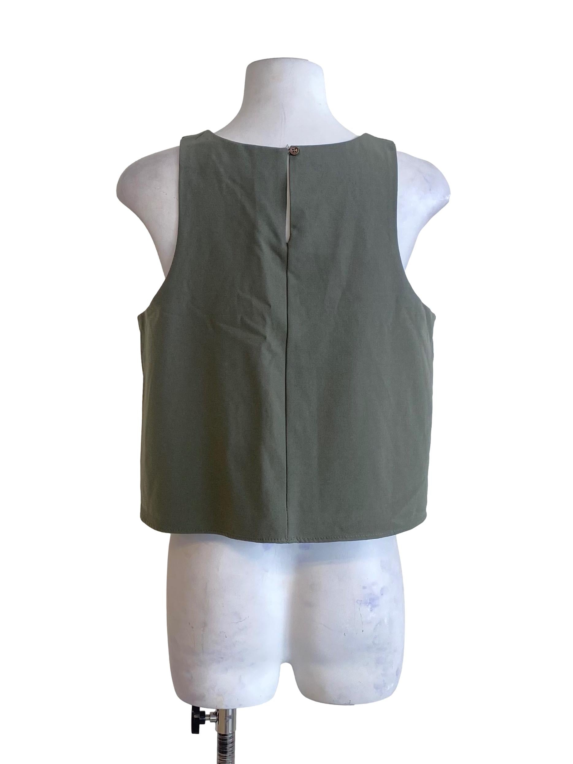 Pistachio Green Sleeveless Top