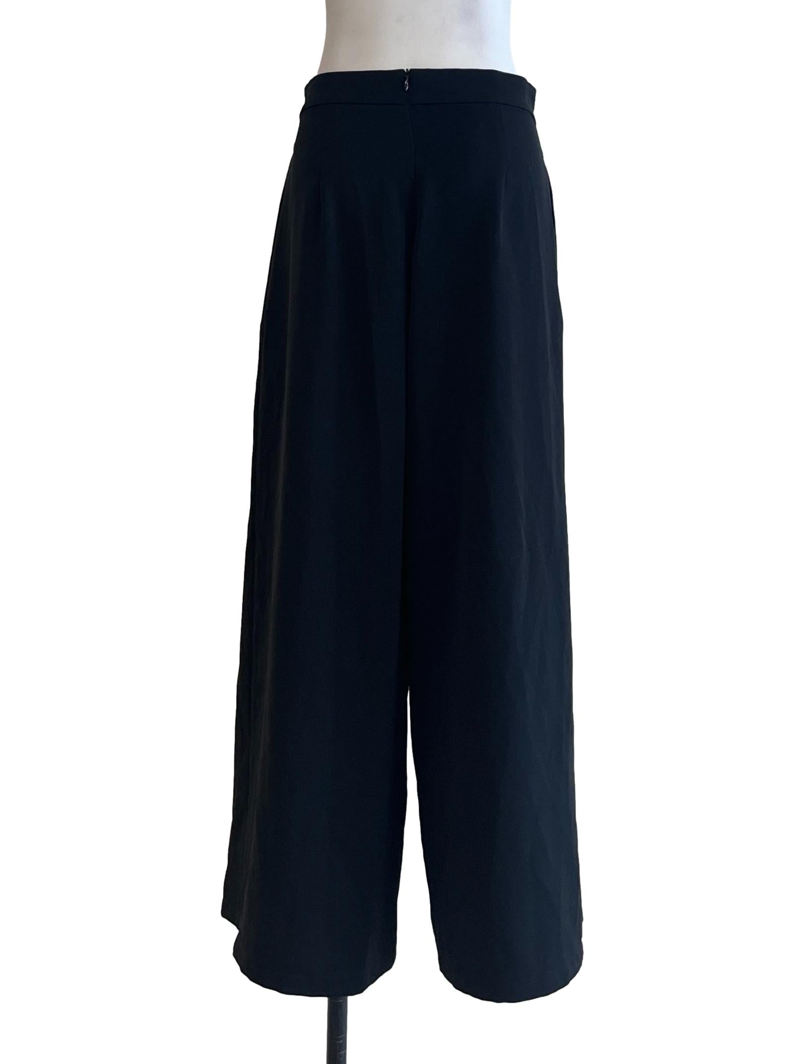 Jade Black Wide Leg Pants