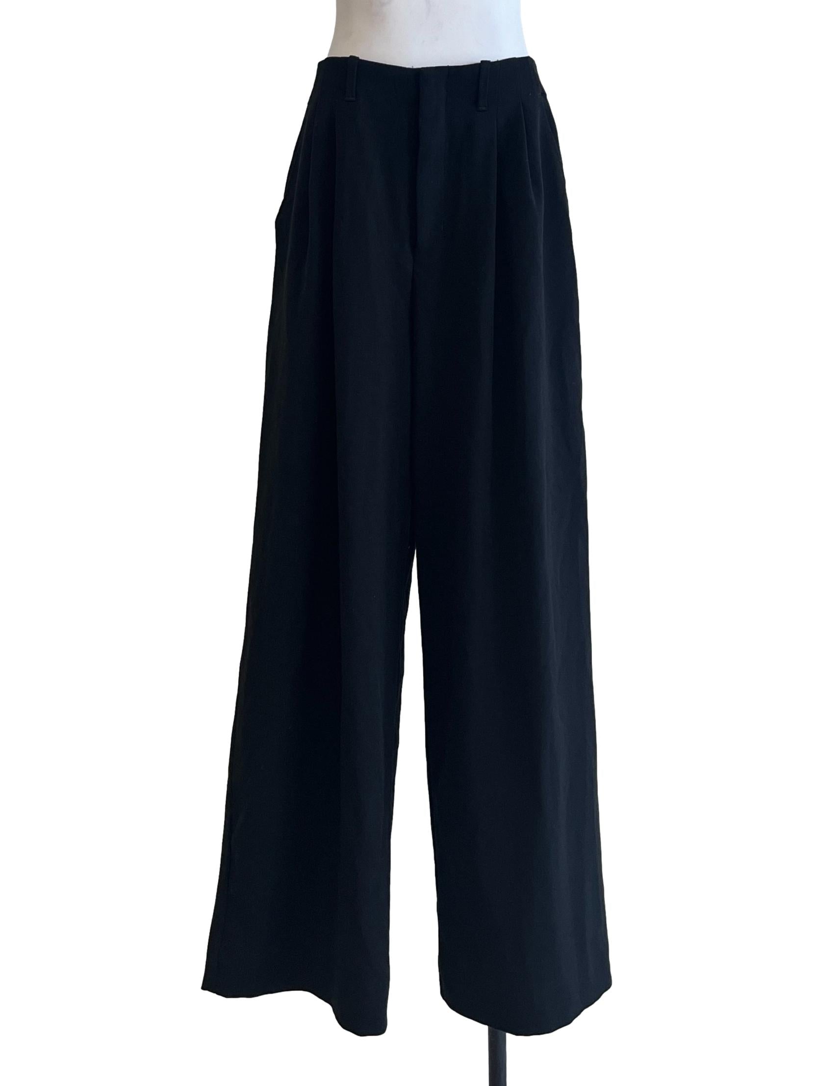 Onyx Black Wide Leg Pants