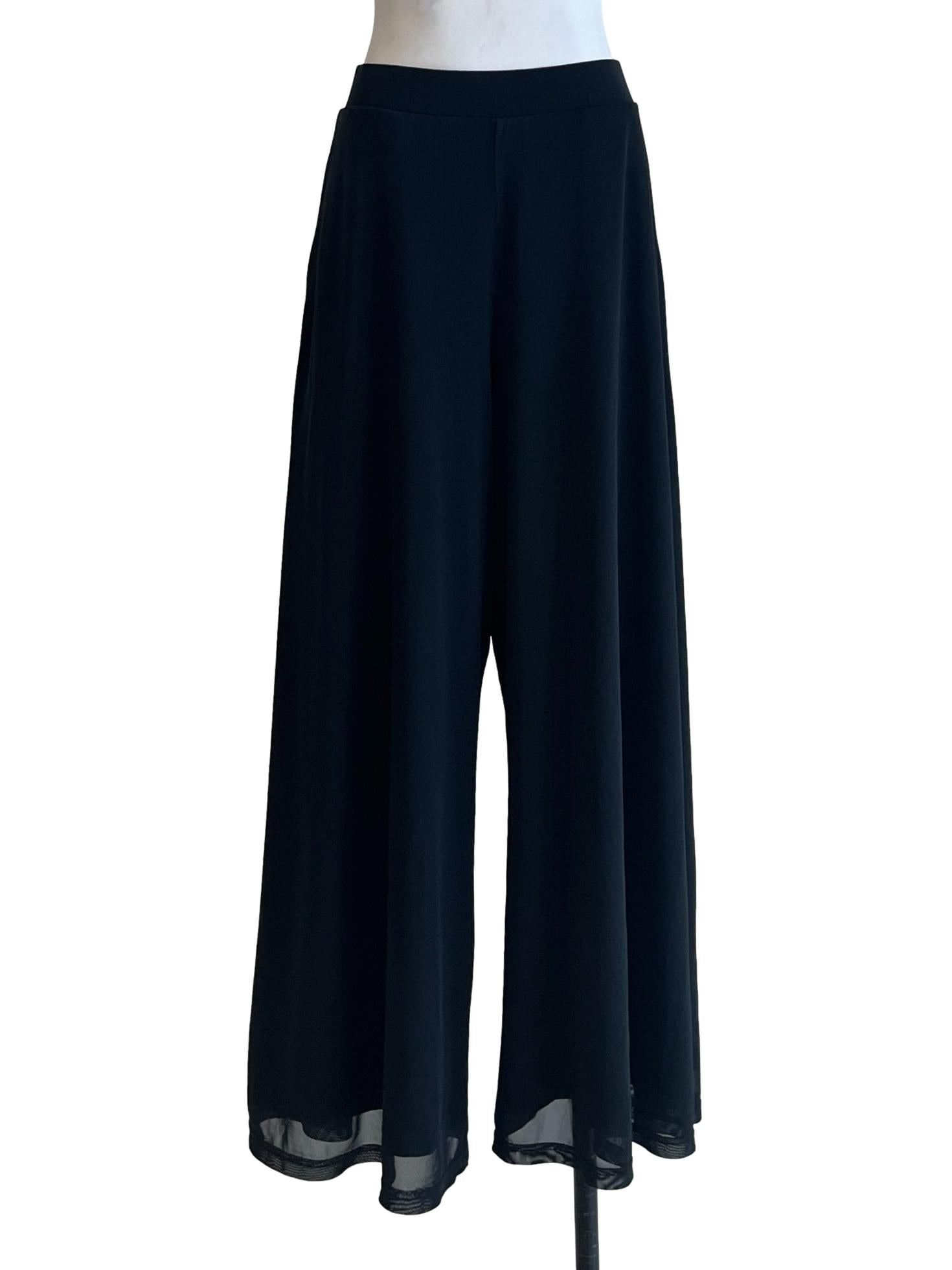 Onyx Black Wide Leg Pants