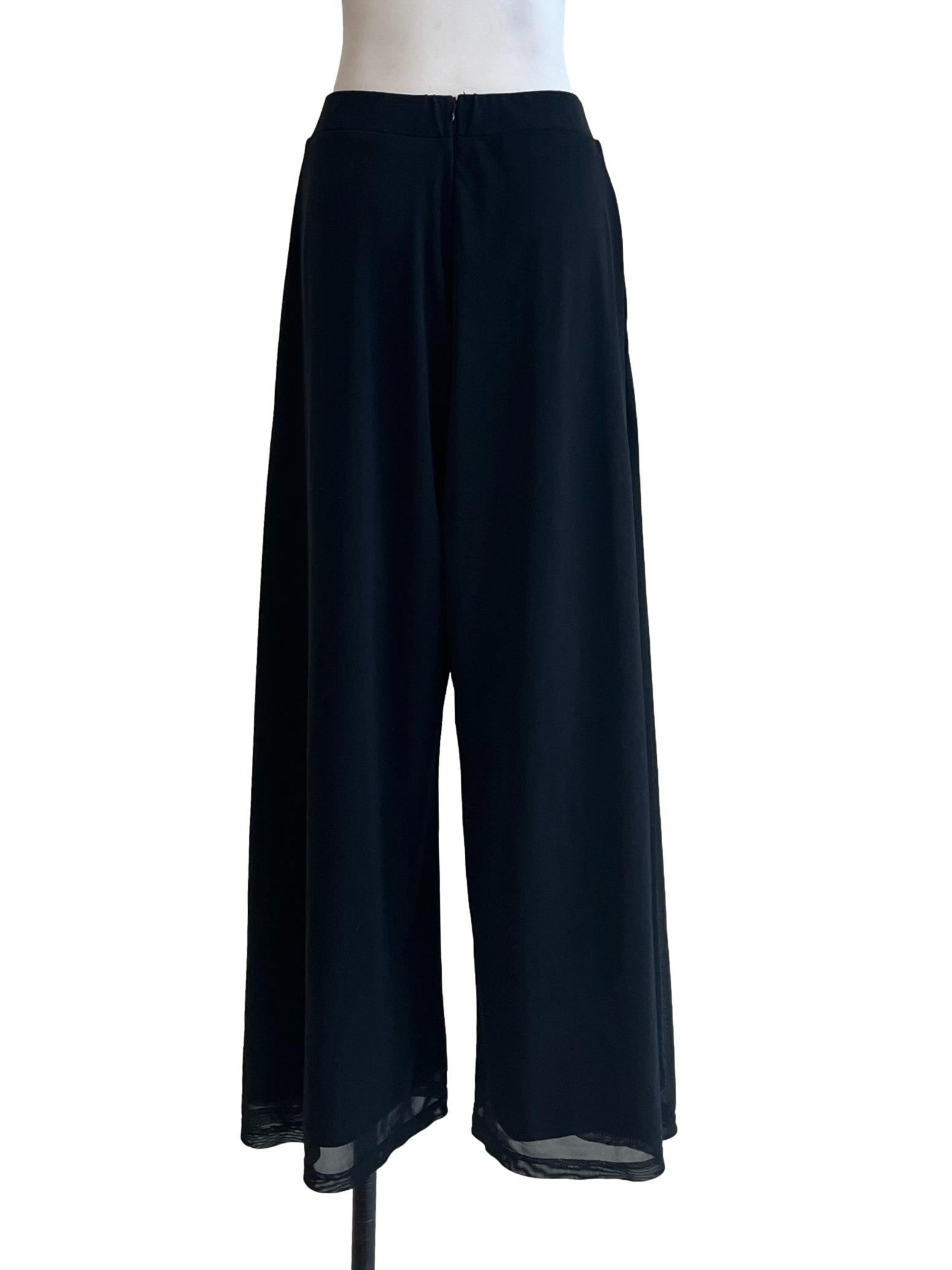 Onyx Black Wide Leg Pants