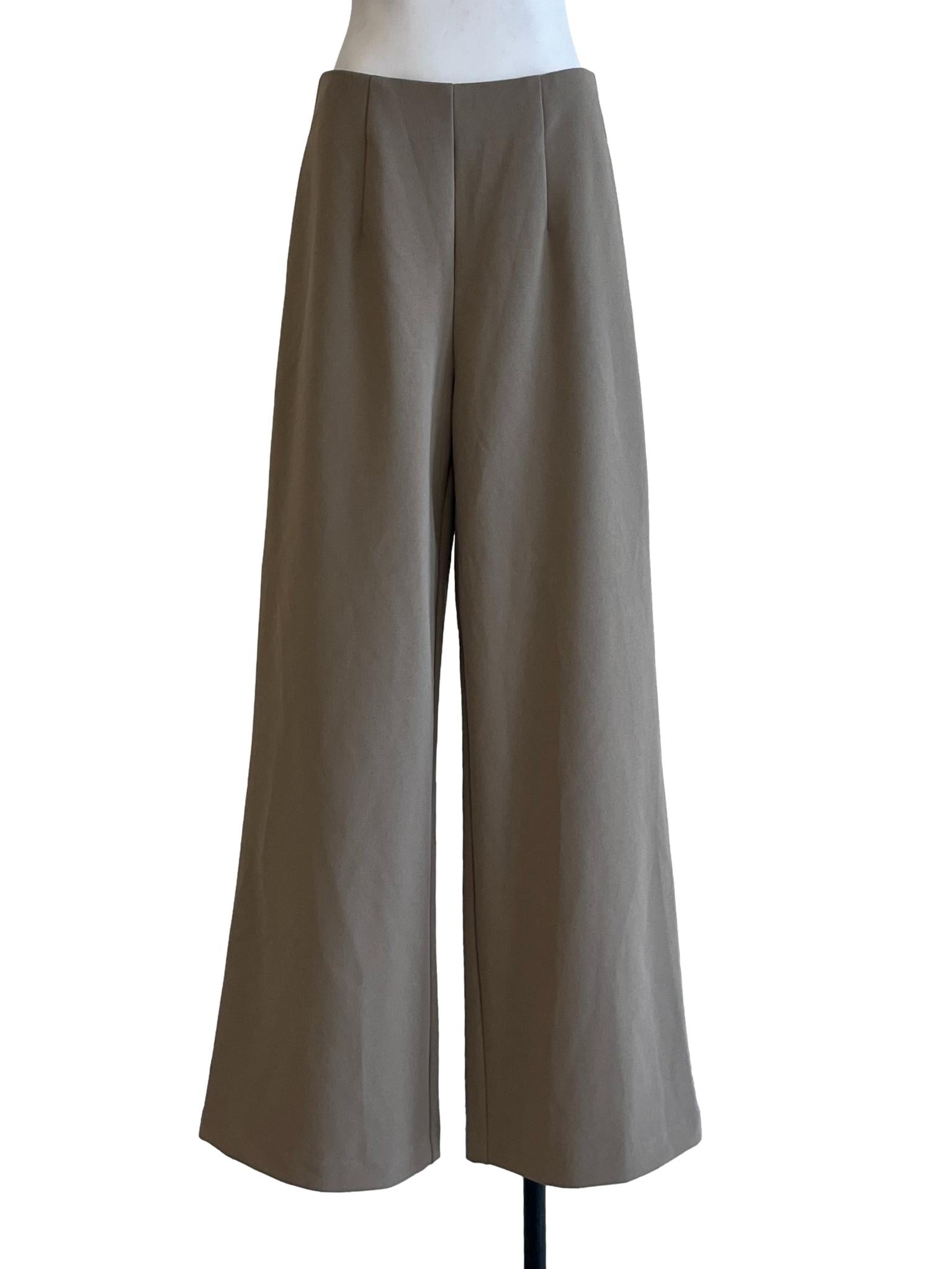 Taupe Brow Wide Leg Pants