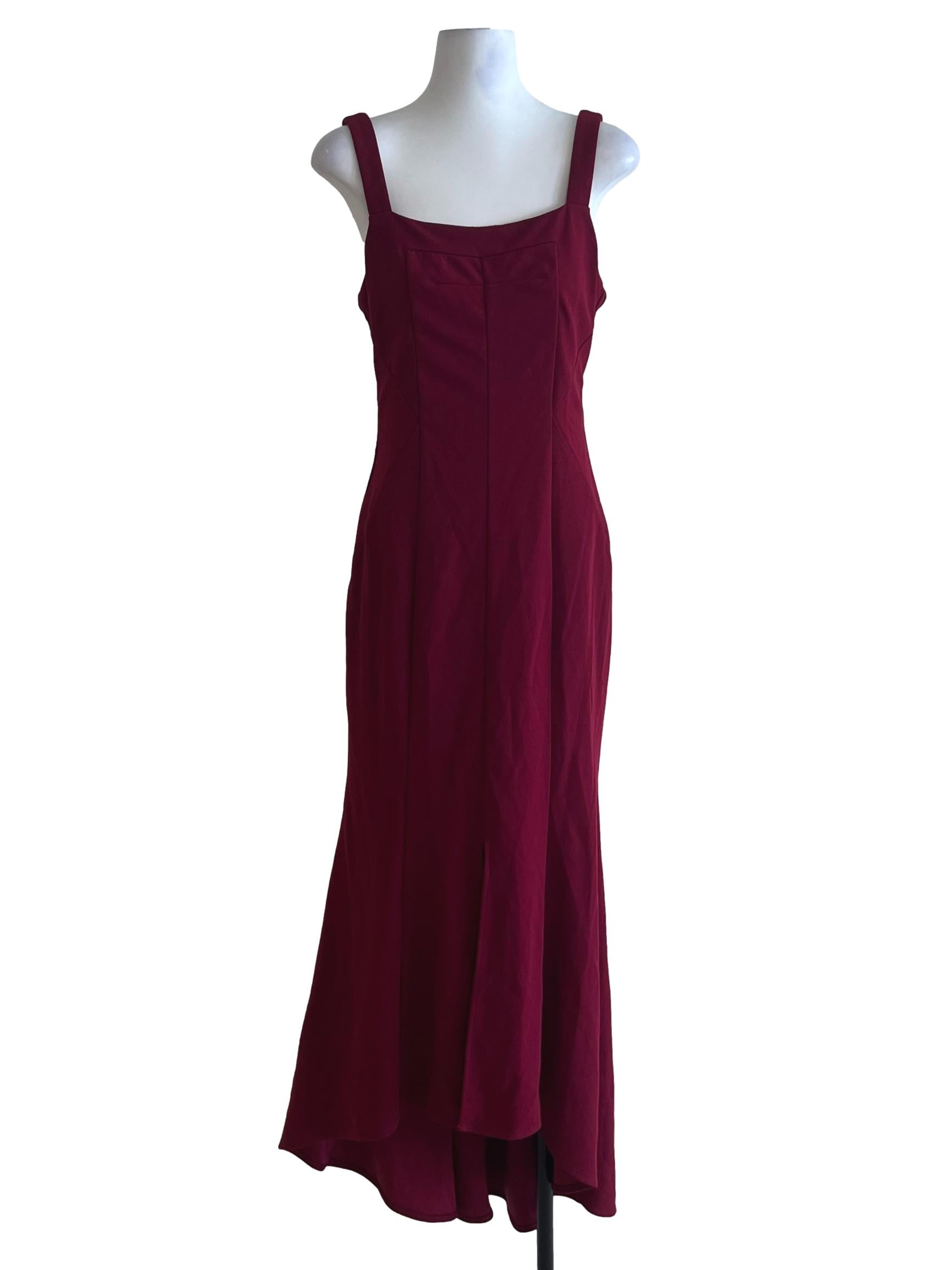 Jam Purple Square Neckline Sheath Dress
