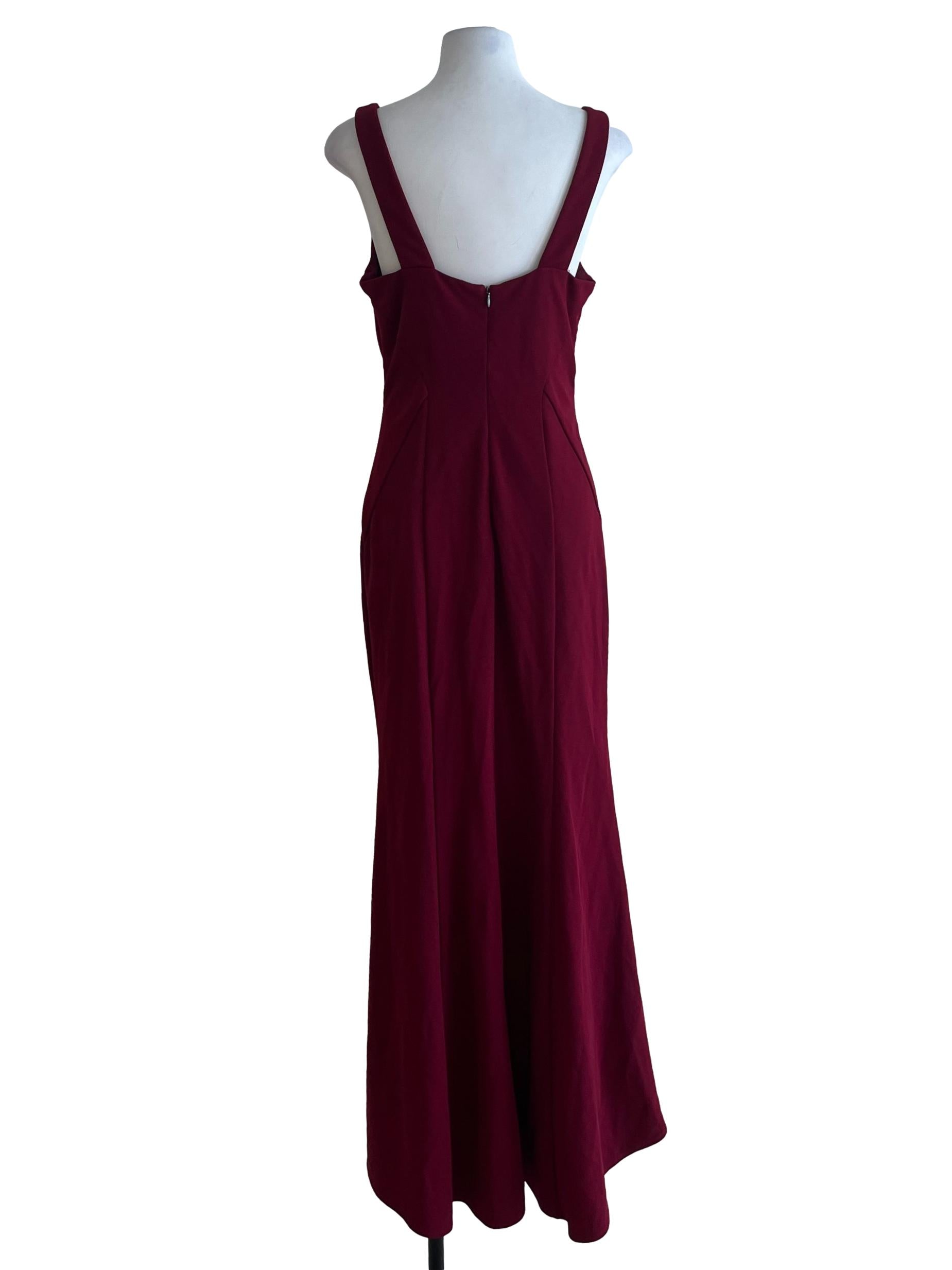 Jam Purple Square Neckline Sheath Dress
