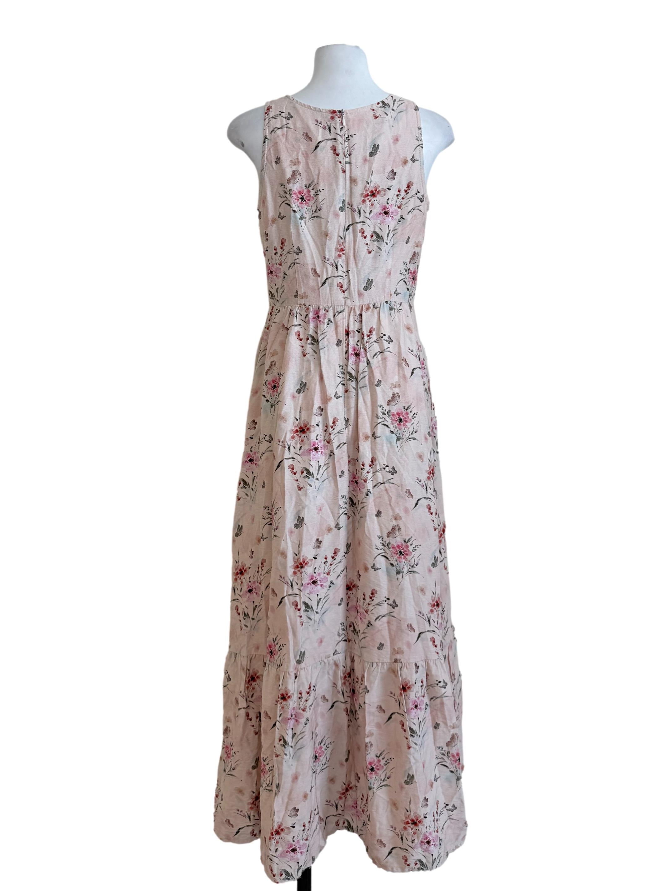 Flamingo Pink Drop Waist Dress