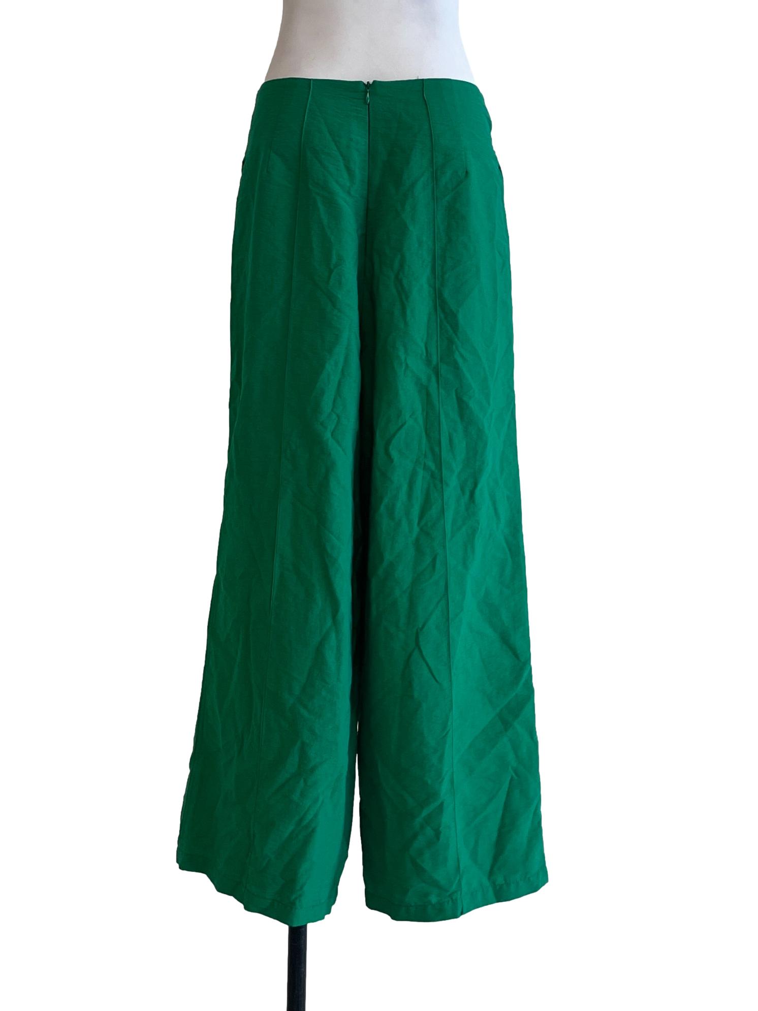 Kelly Green Wide Leg Pants