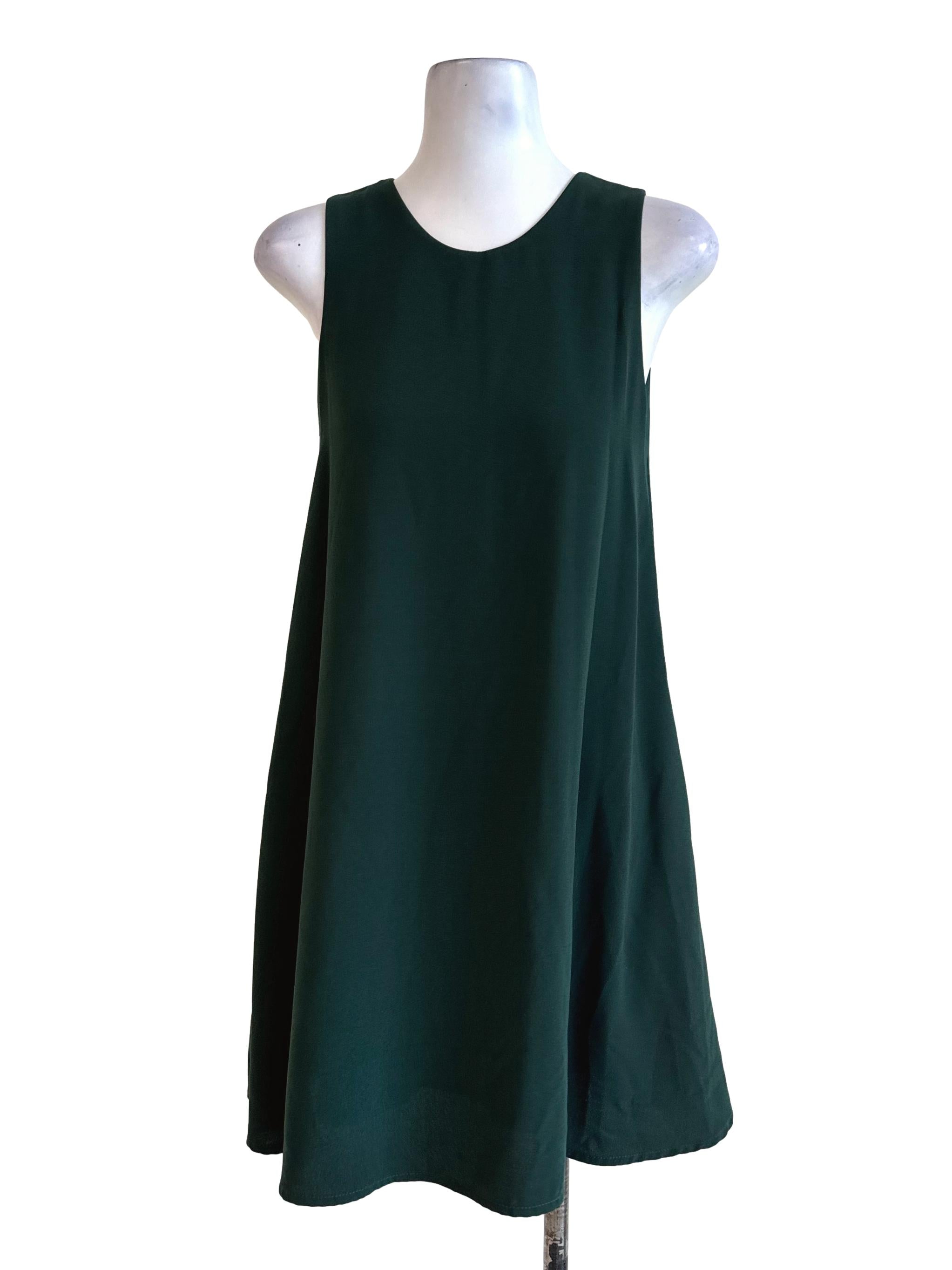 Seaweed Green A-Line Dress