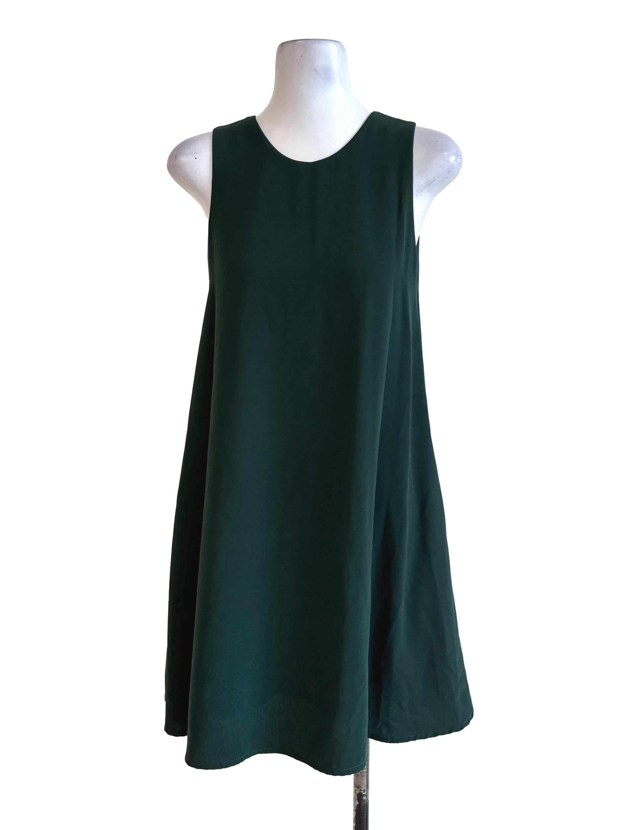 Seaweed Green A-Line Dress