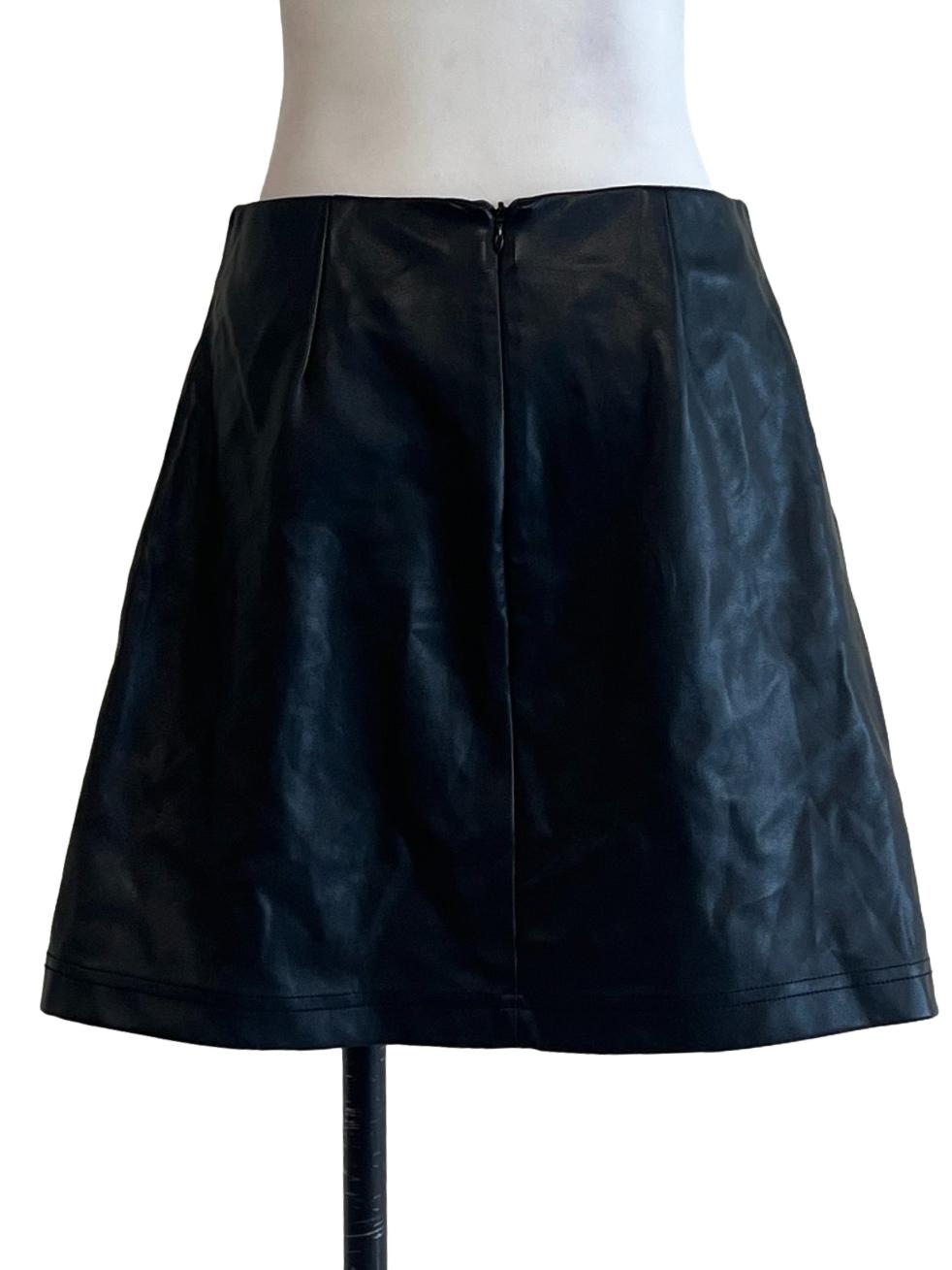 Ink Black A-Line Skirt
