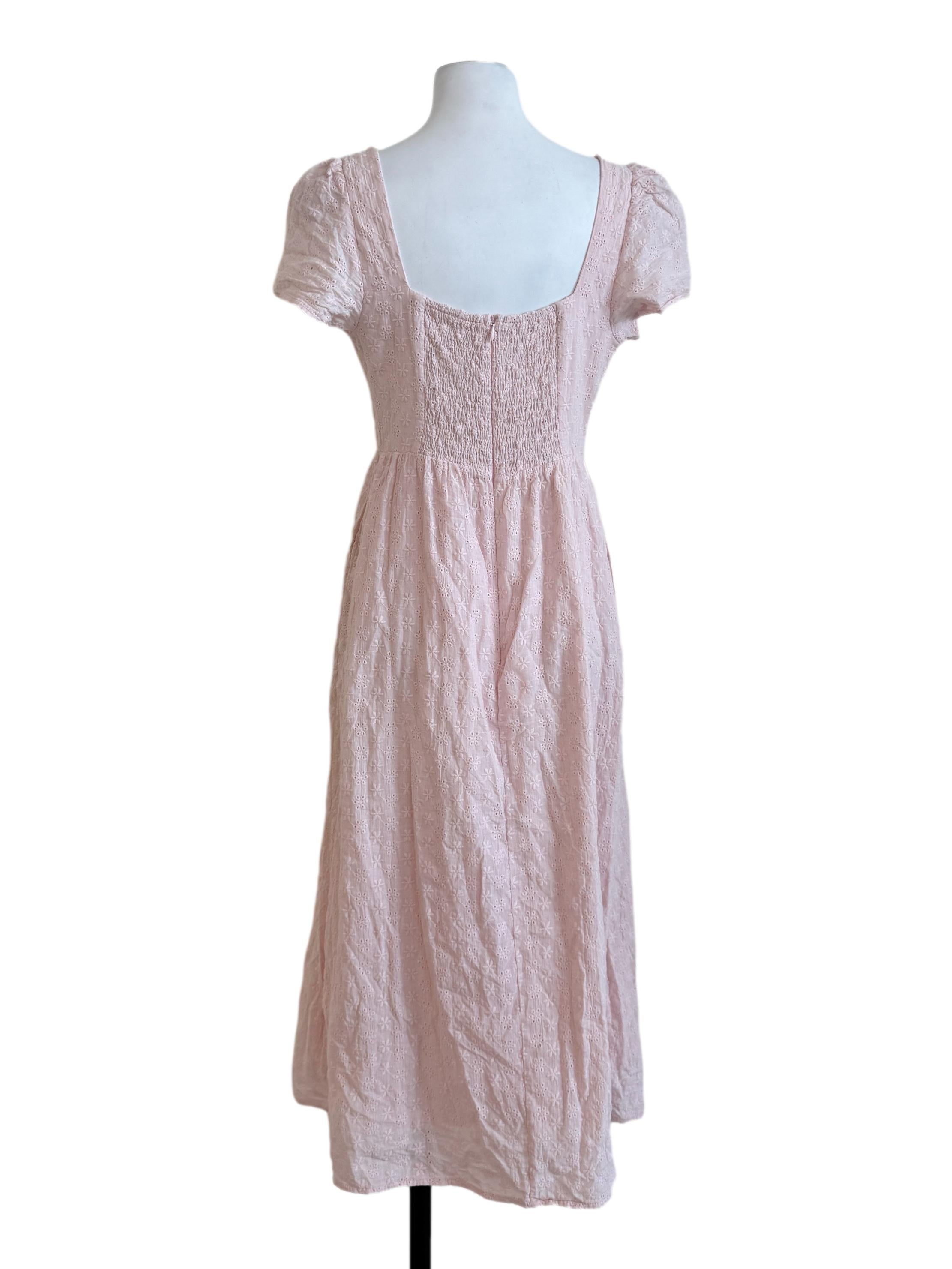Baby Pink Lace Babydoll Dress