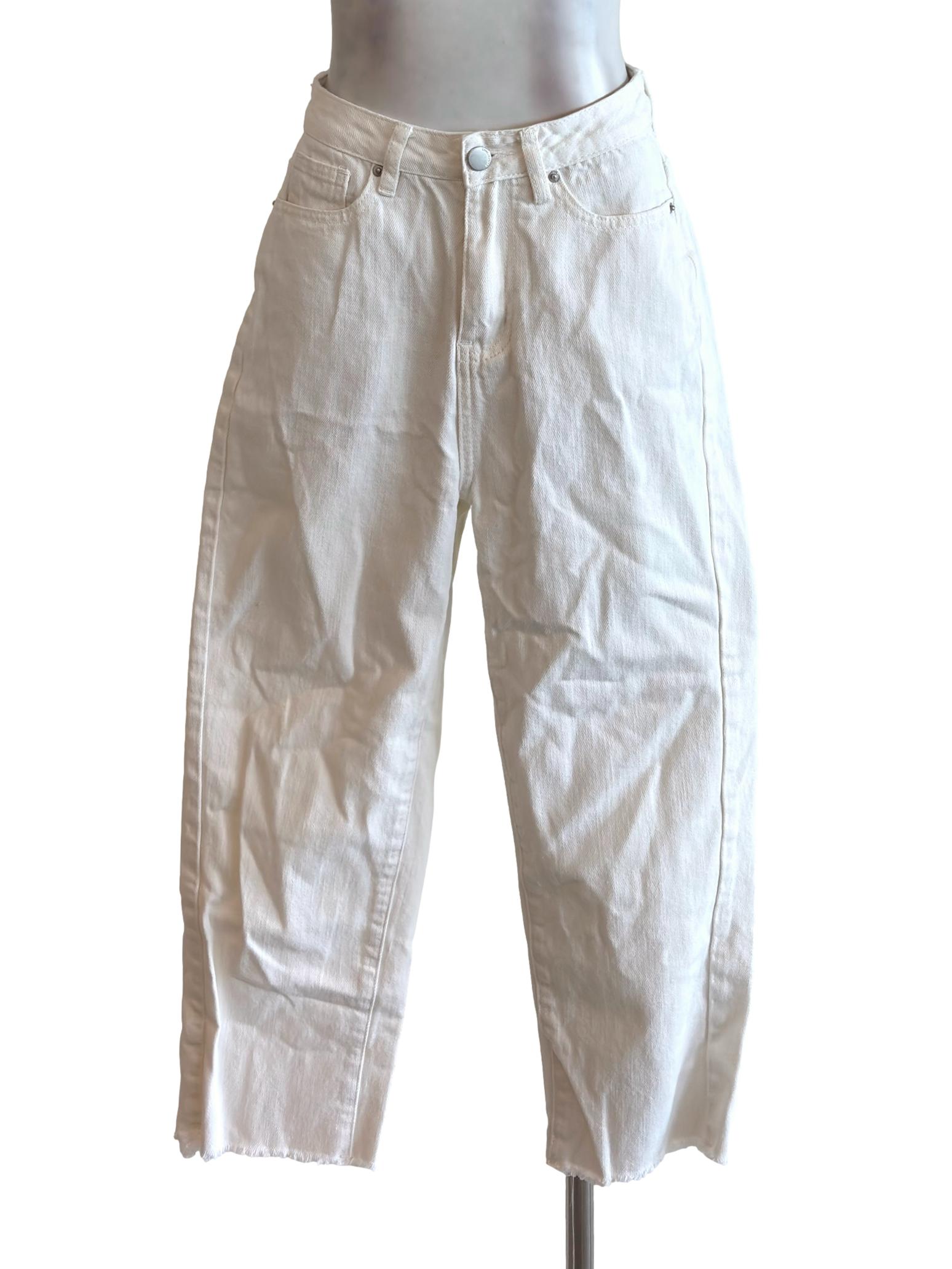 White Straight Jean LB