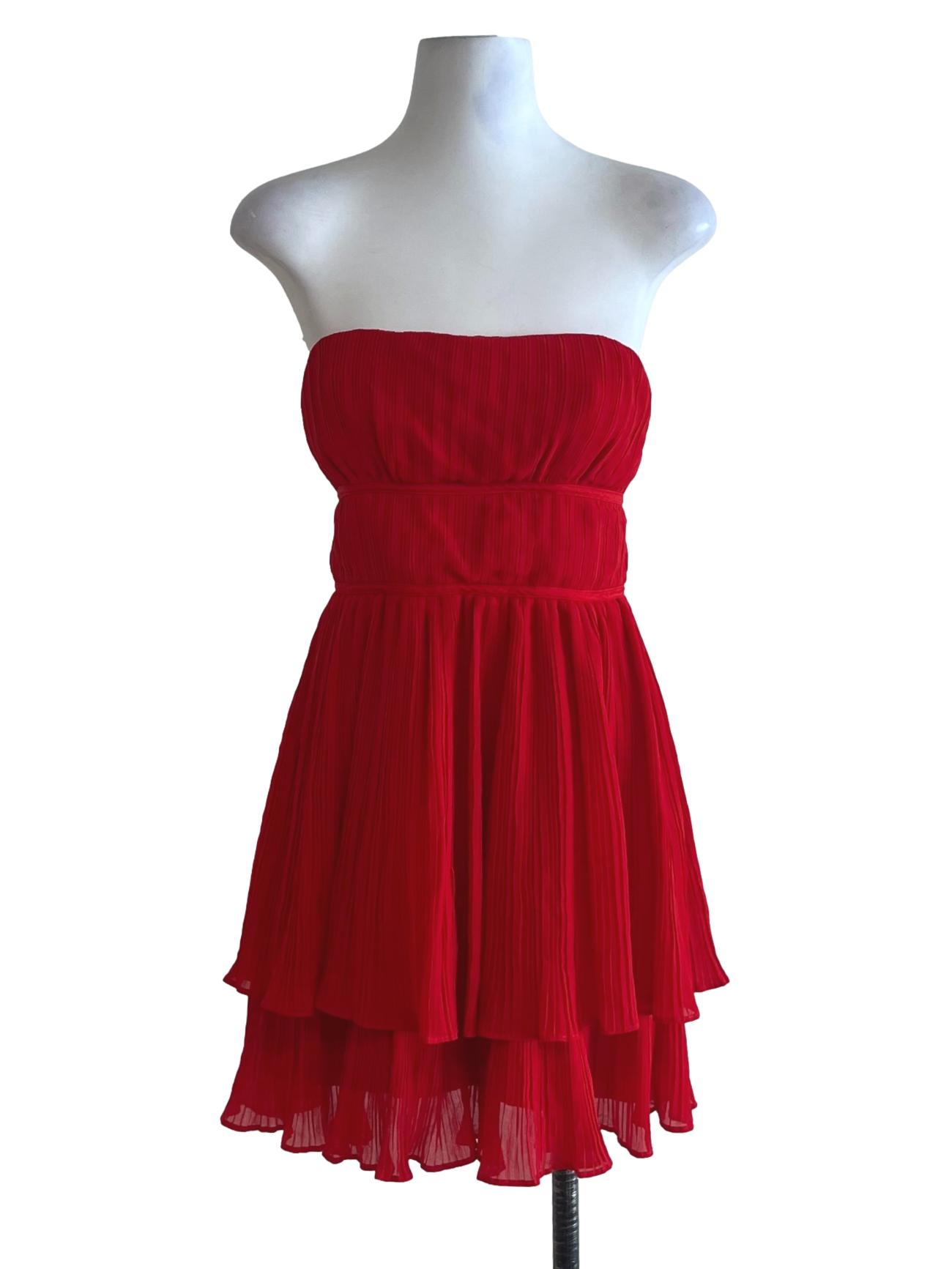 Candy Stripe Strapless A-Line Dress