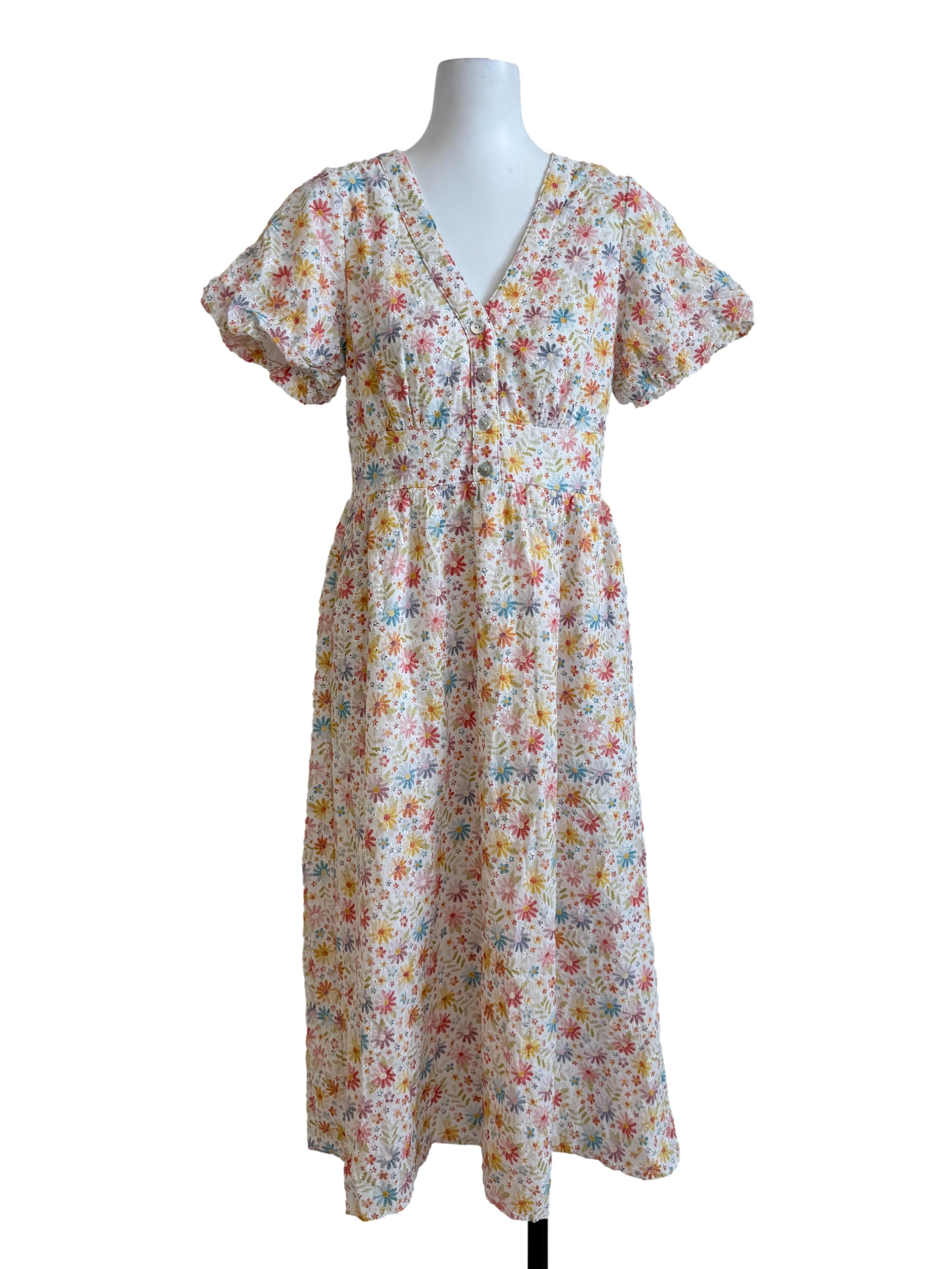 Multicolour Floral Babydoll Dress