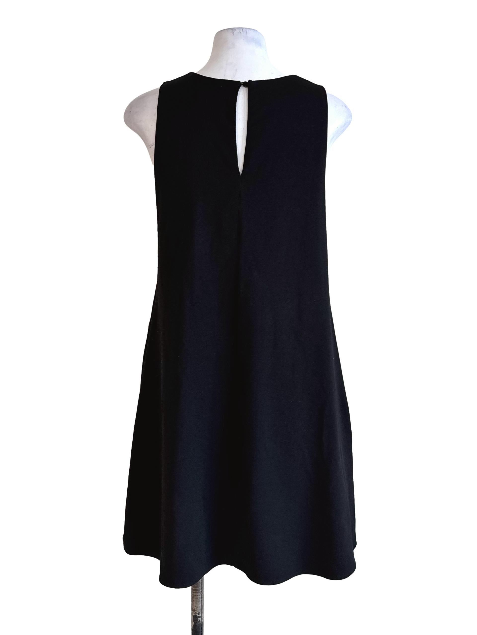 Charcoal Black A-Line Dress