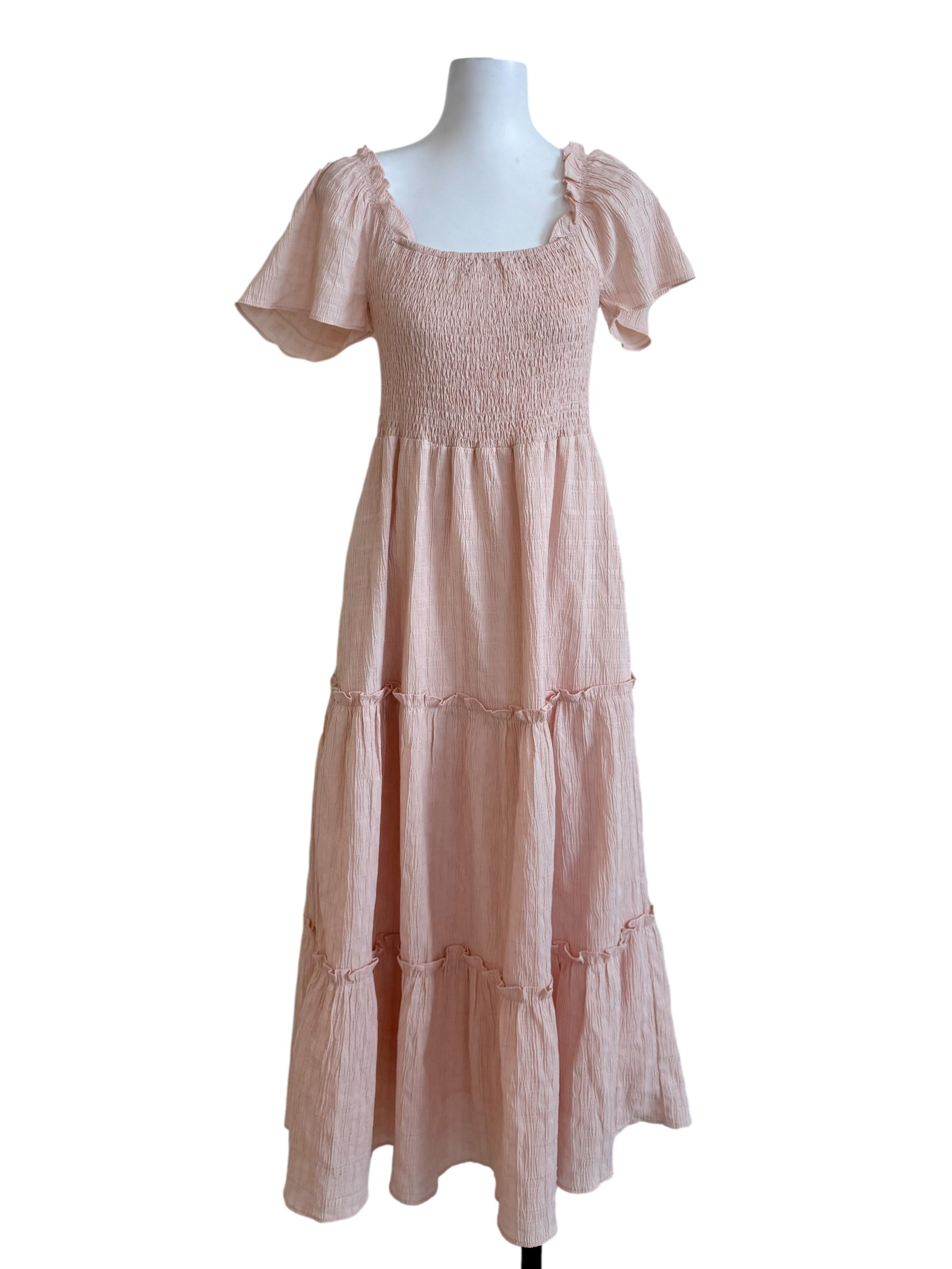 Lemonade Pink Drop Waist Dress