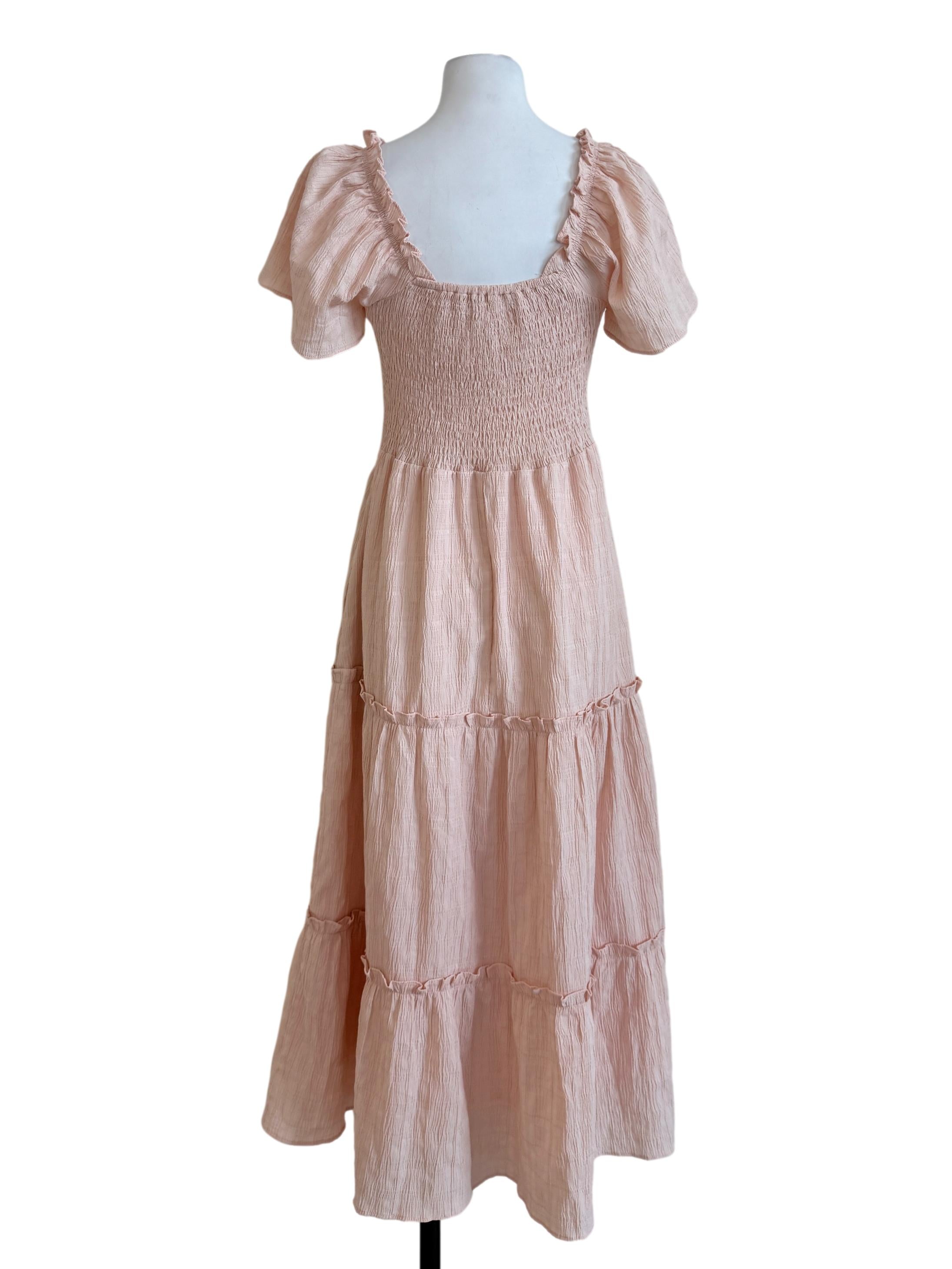 Lemonade Pink Drop Waist Dress