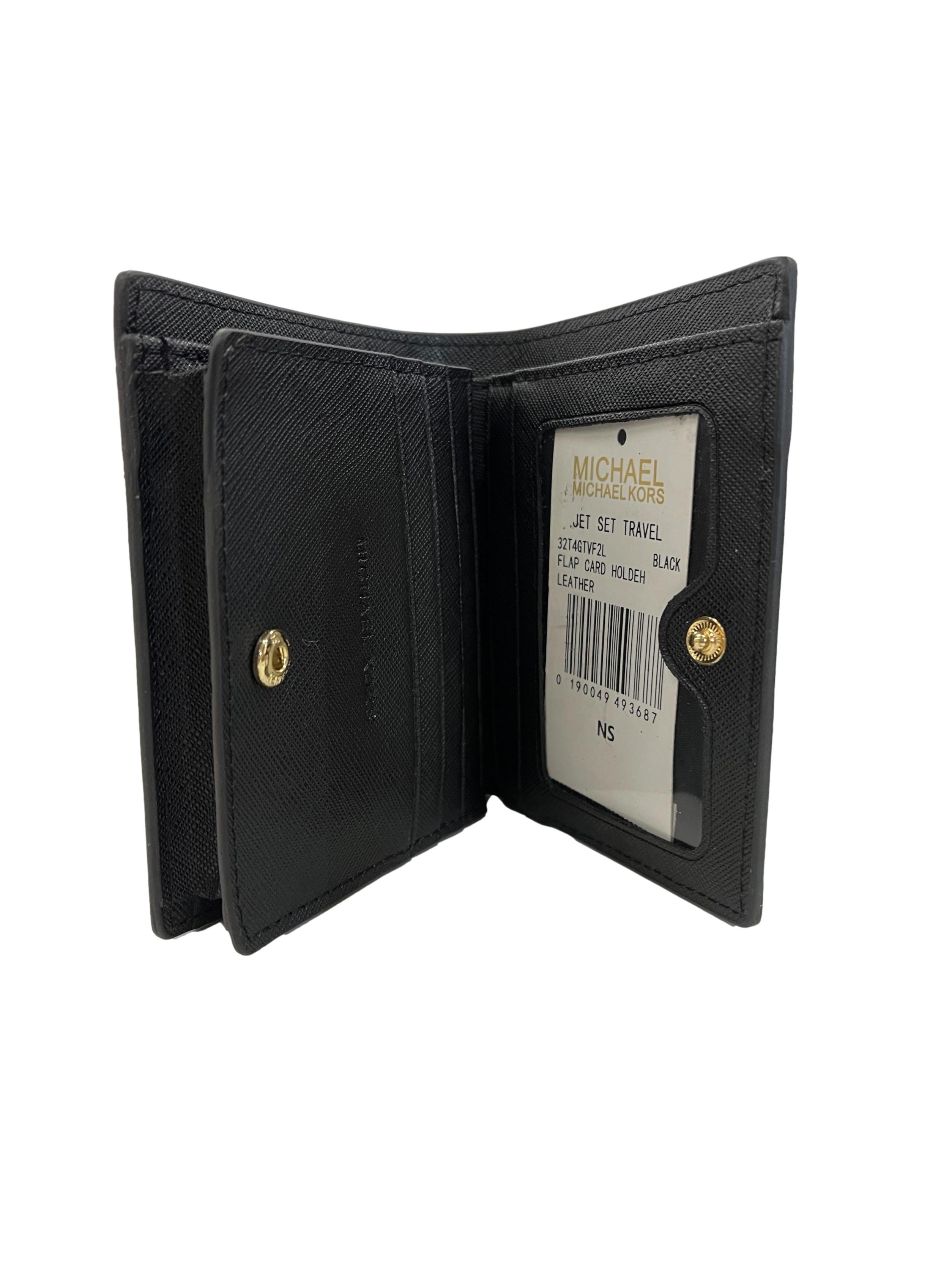 Black Jet Set Travel Mini Wallet