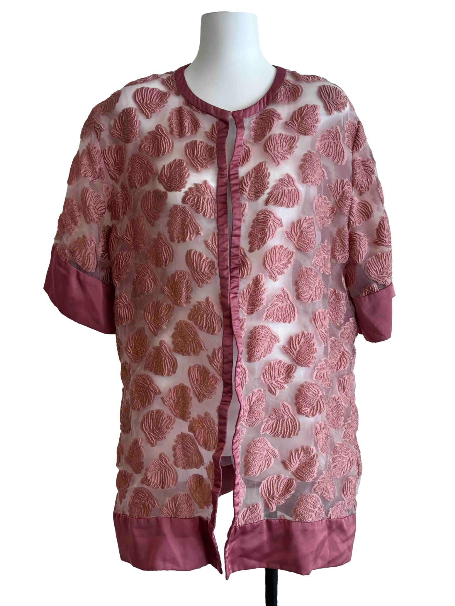 Rouge Pink Sheer Outerwear