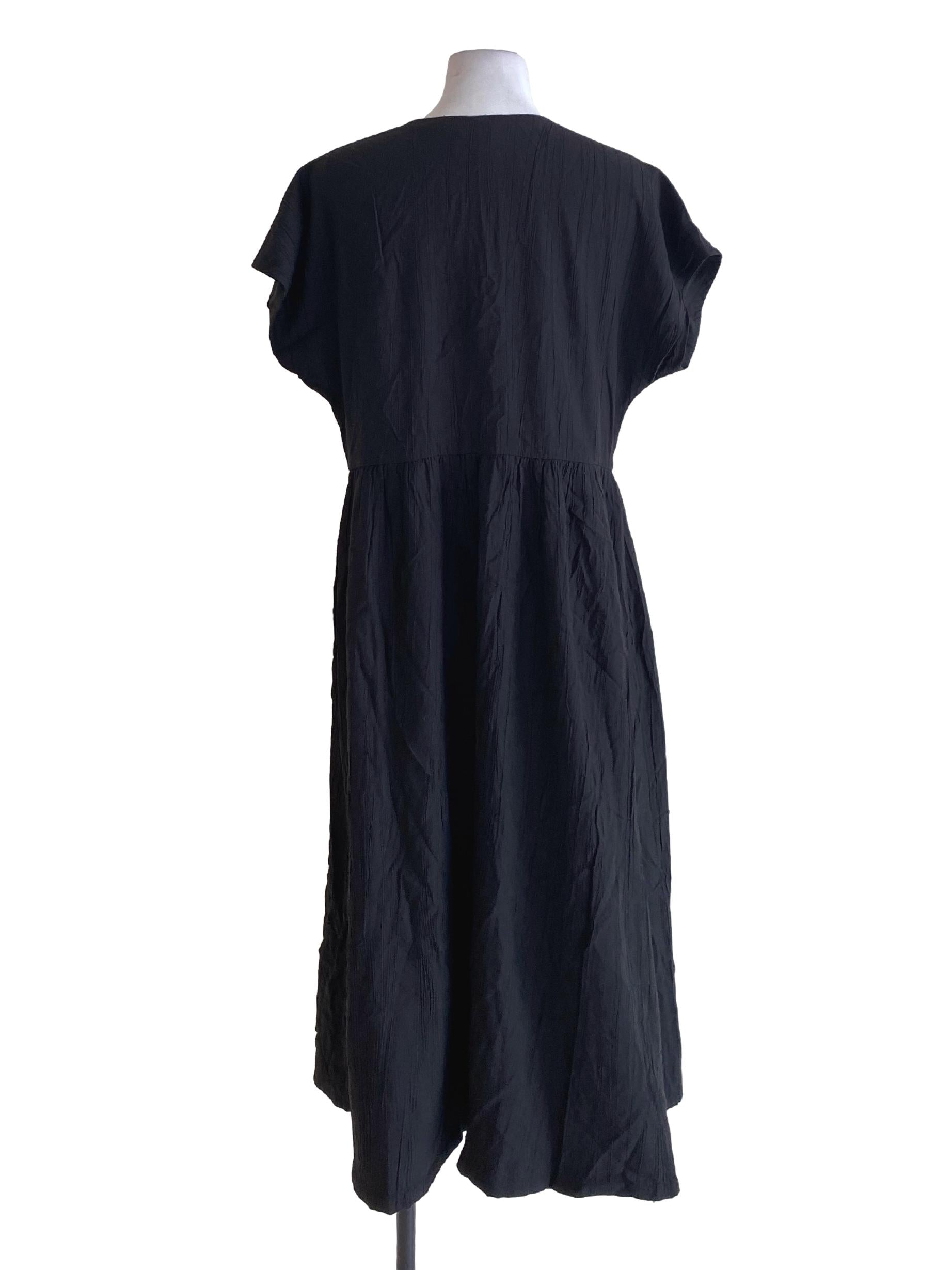 Modal-Cotton Pleated Dress OSN