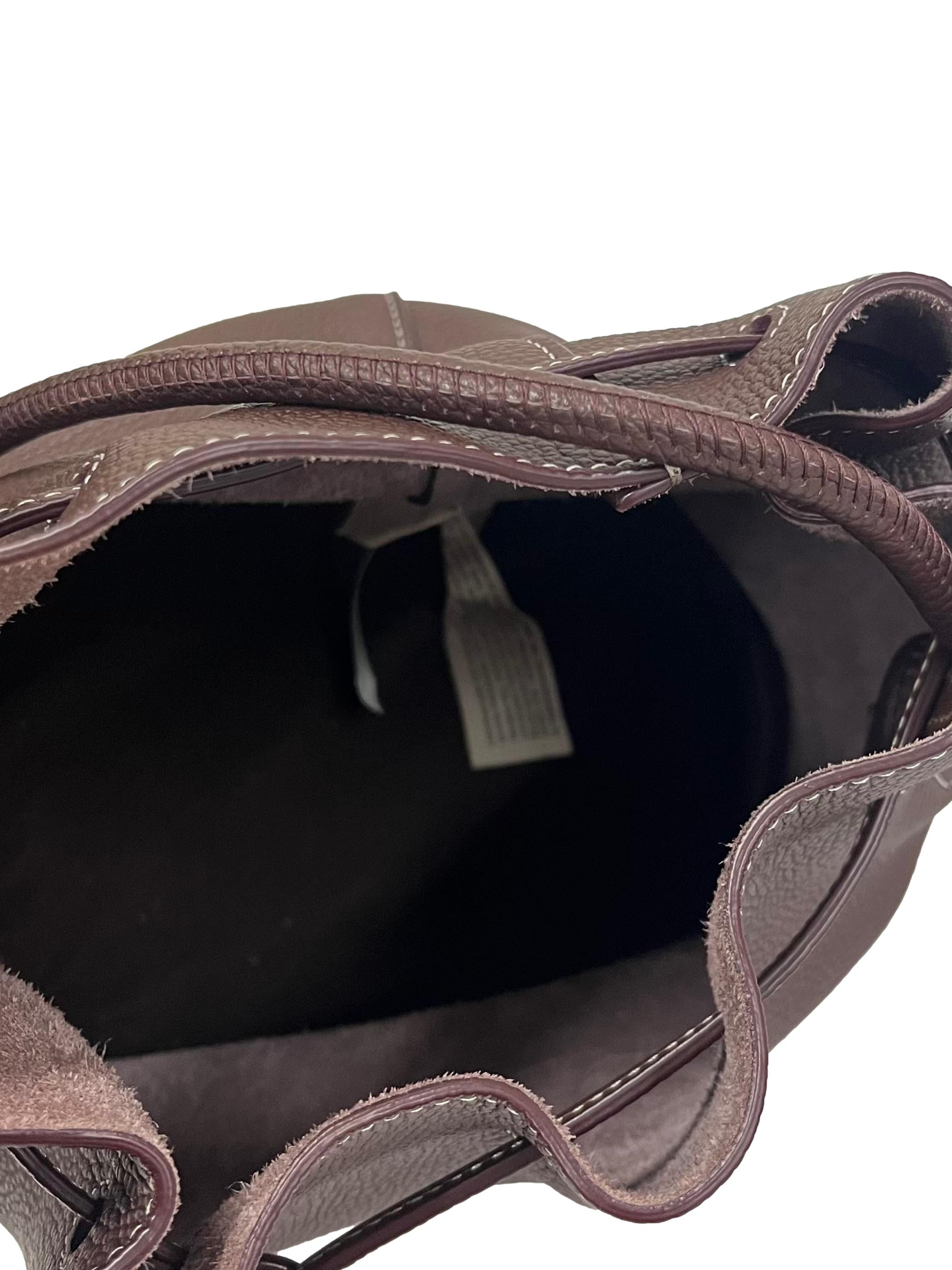 Brown Leather Lexi Bucket Bag CSN