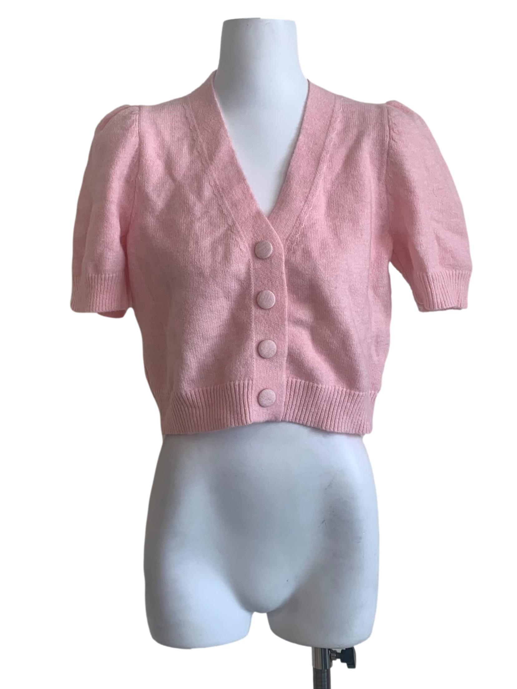 Flamingo Pink Furry Blouse LB