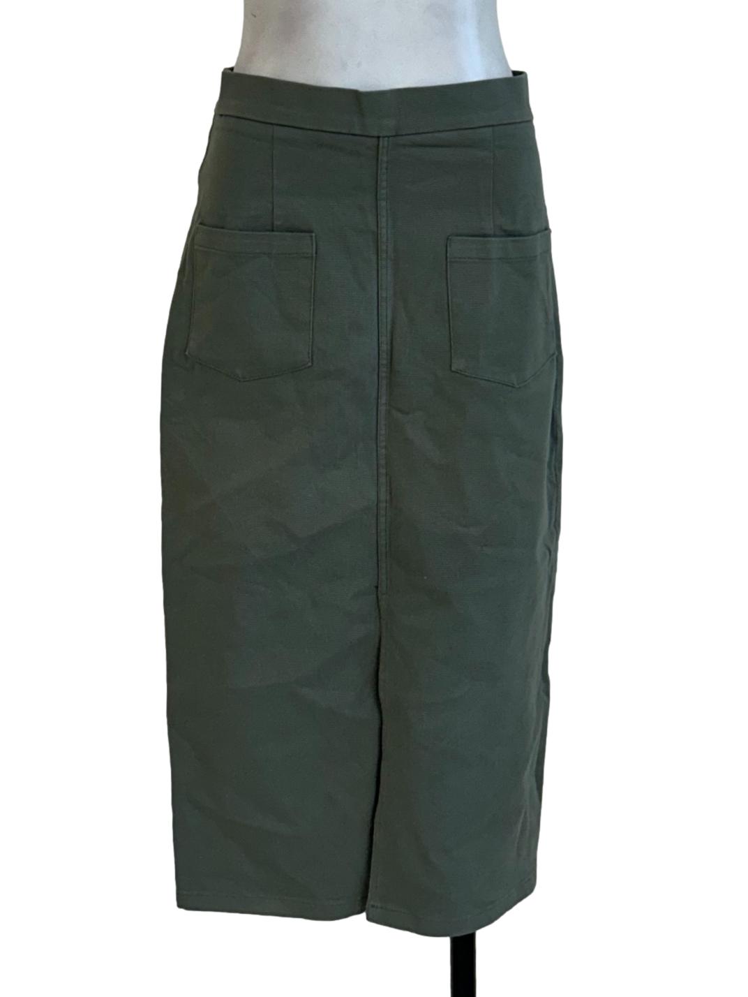 Olive Green Pencil Skirt