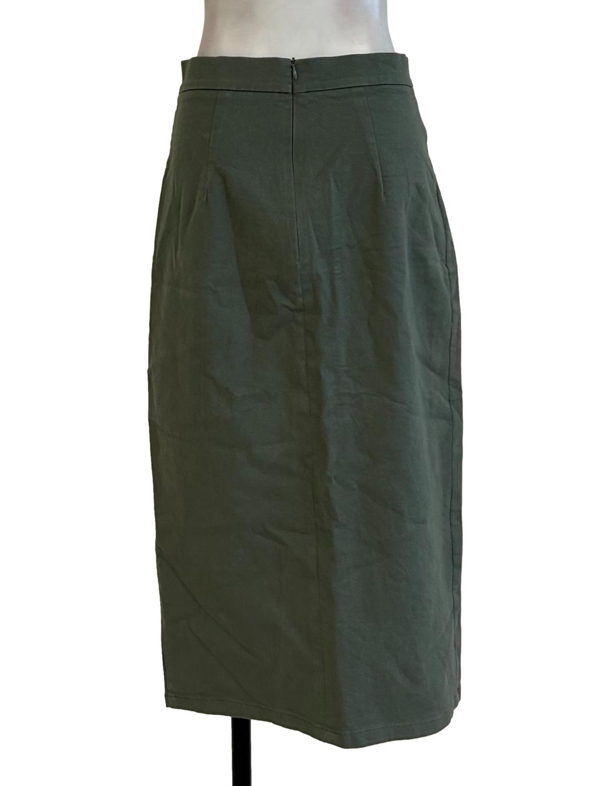 Olive Green Pencil Skirt