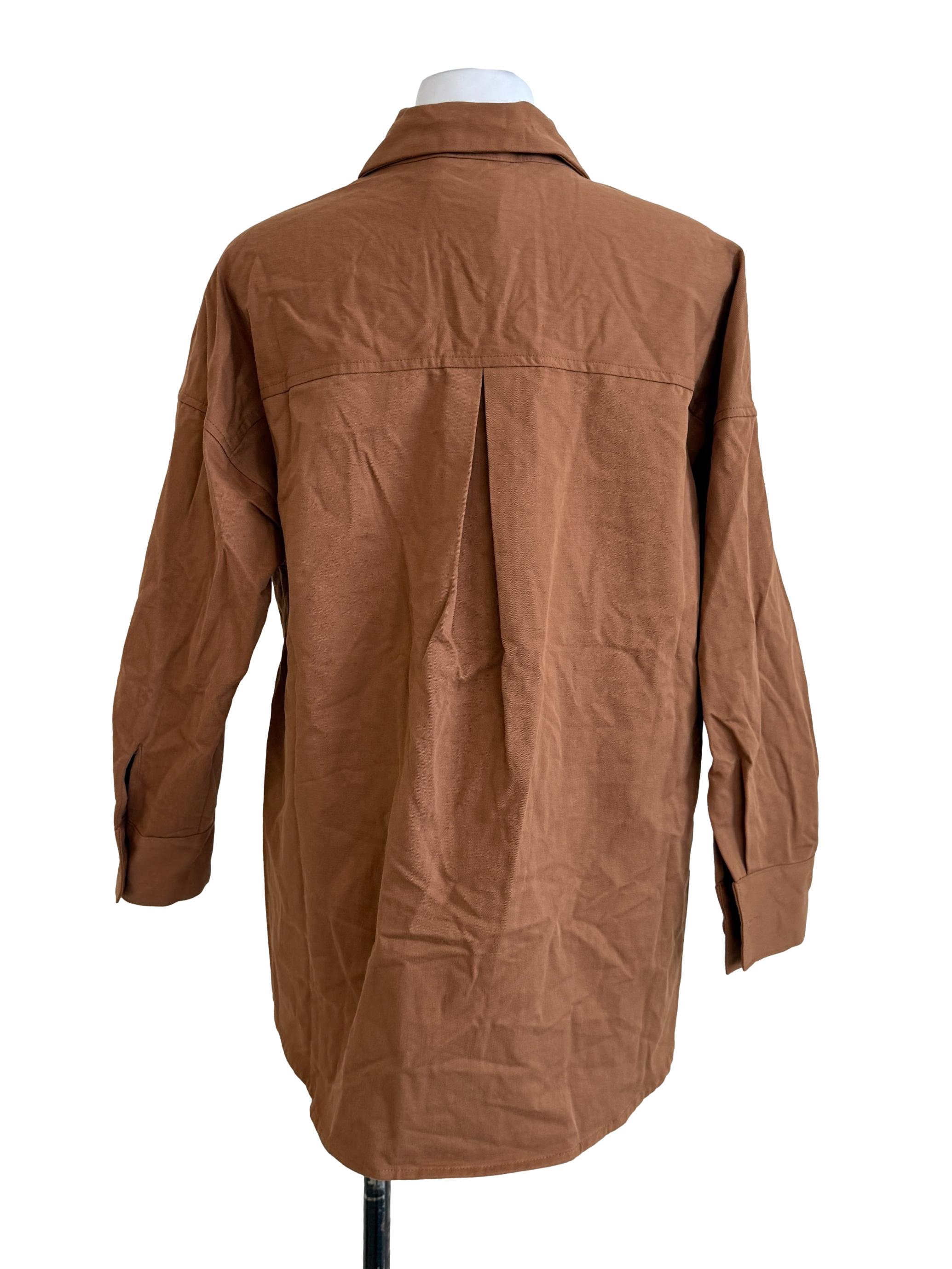 Gingerbread Brown Button Down Shirt