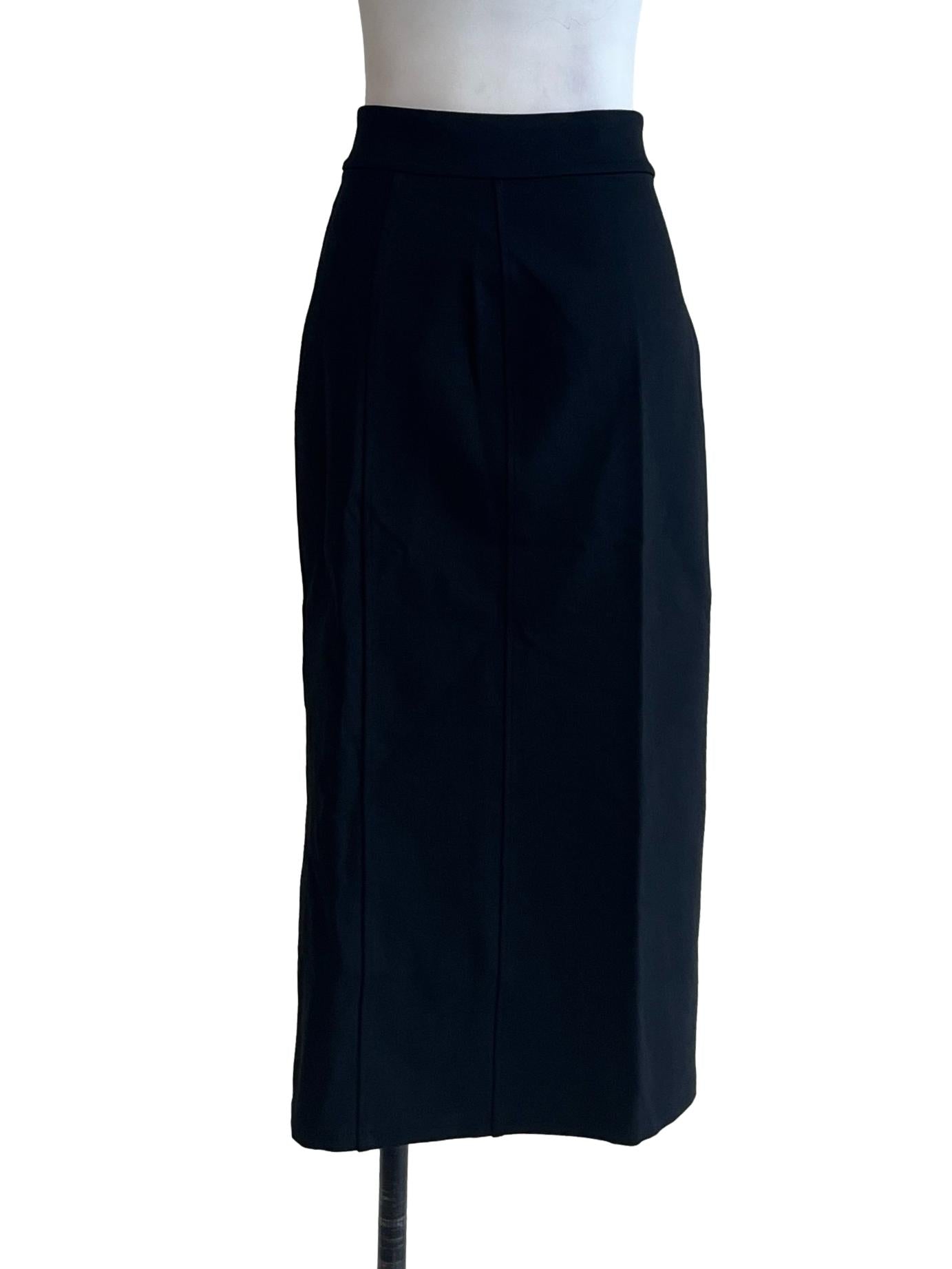 Onyx Black Pencil Skirt