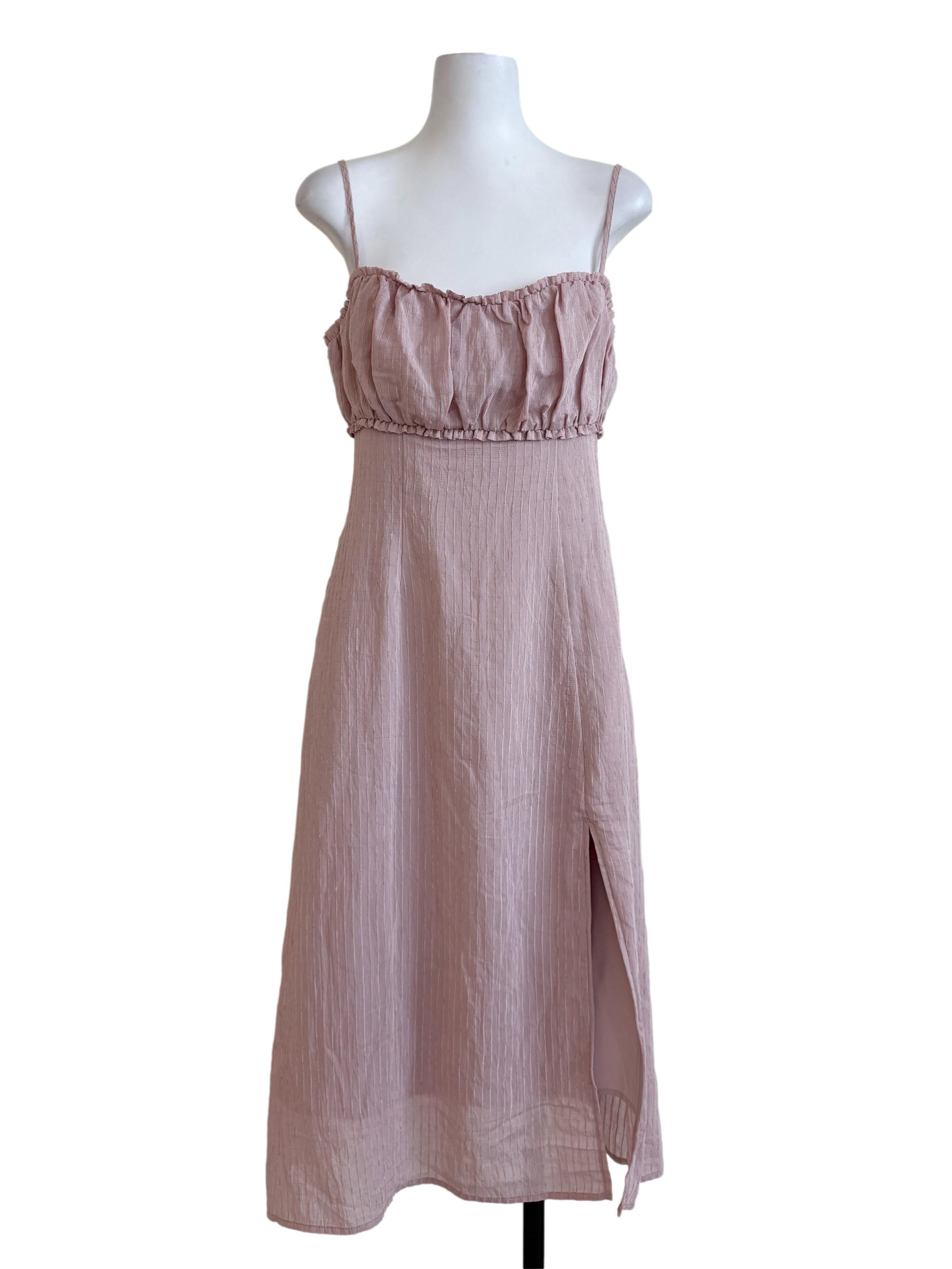 Flamingo Pink Slip Dress