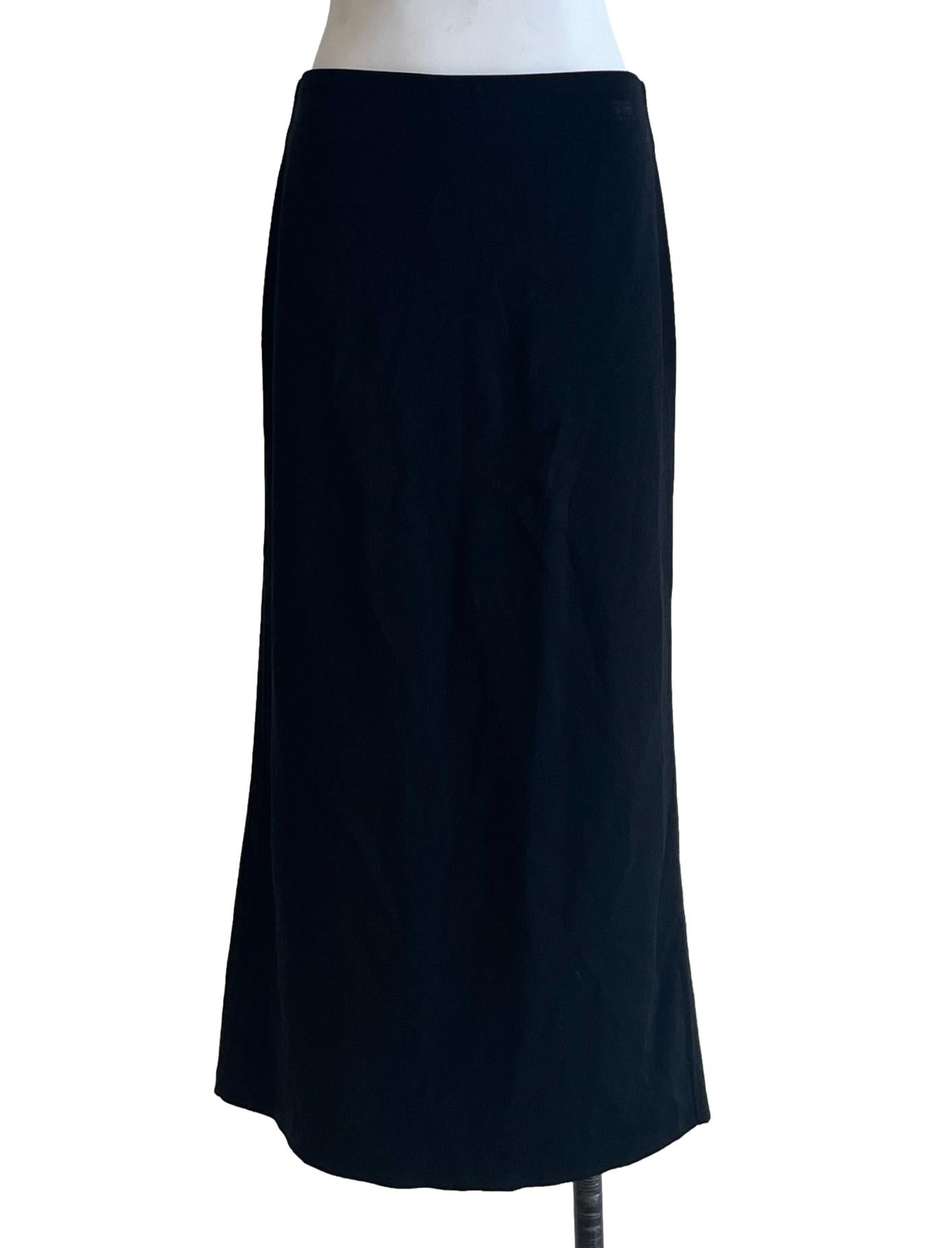 Jet Black A-Line Skirt