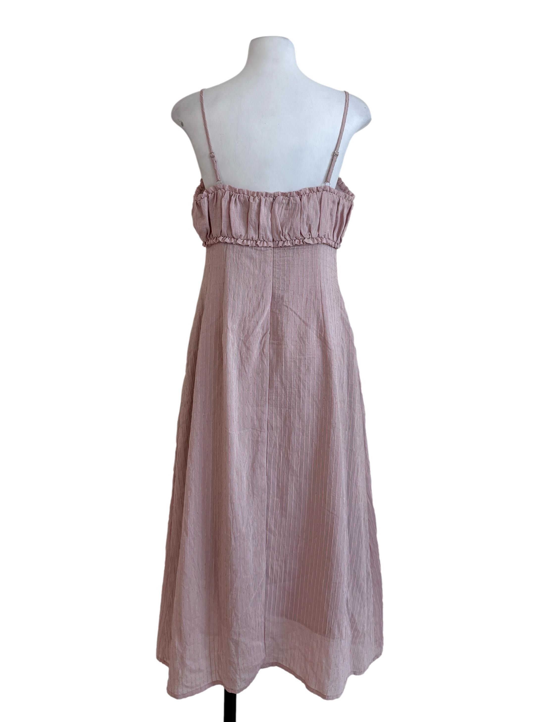 Flamingo Pink Slip Dress