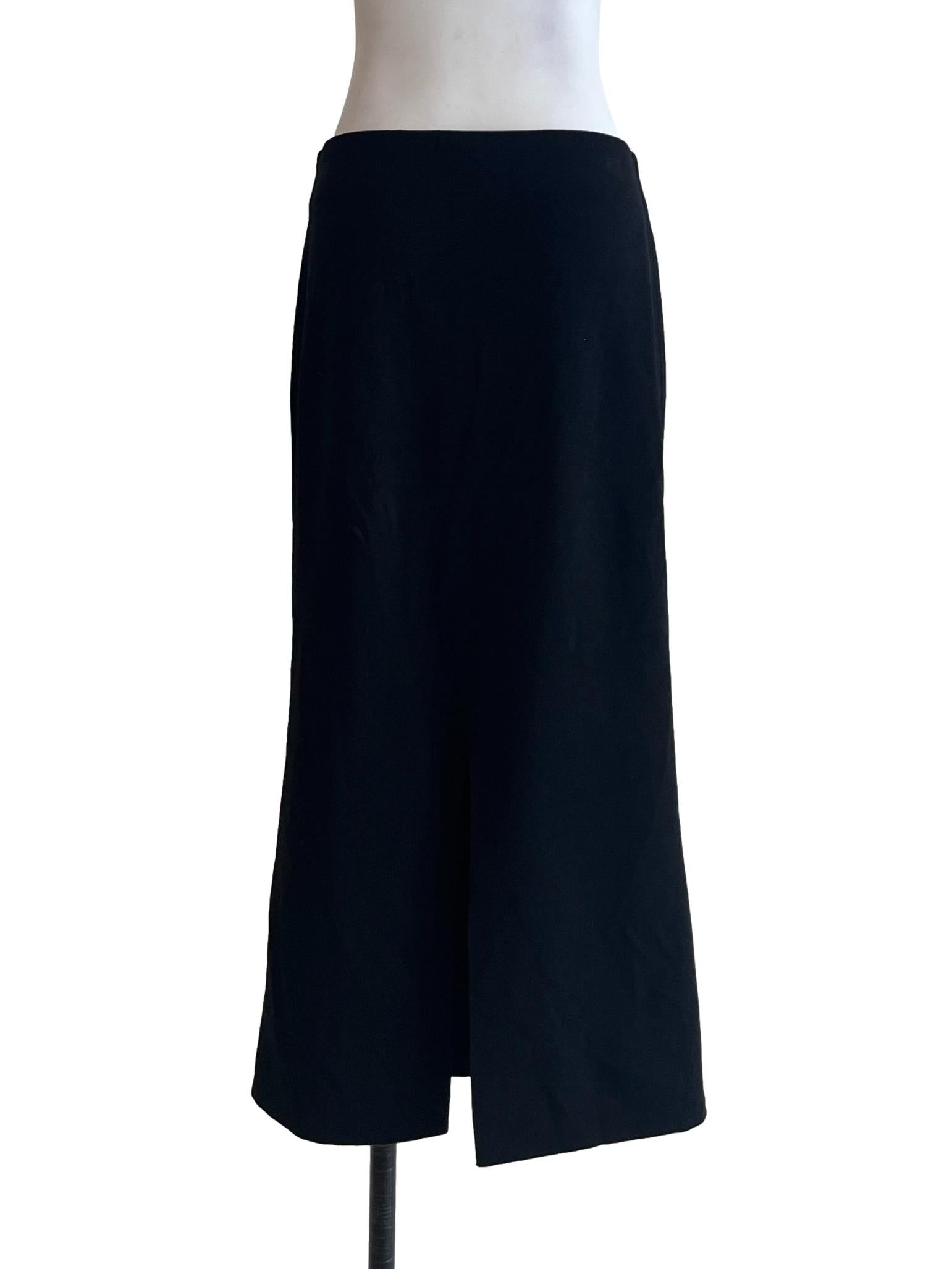 Jet Black A-Line Skirt