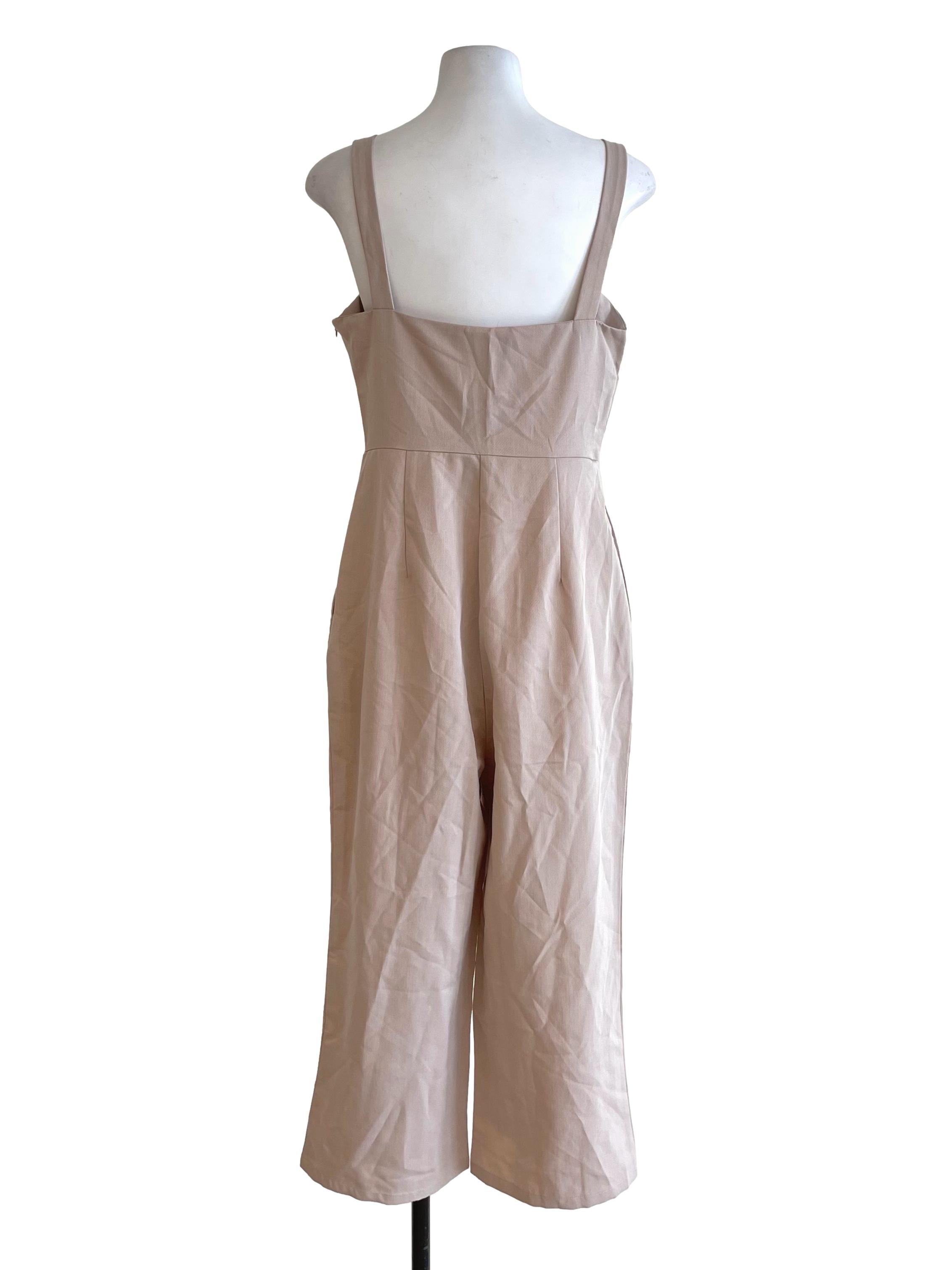 Pale Sepia Fit Jumpsuit