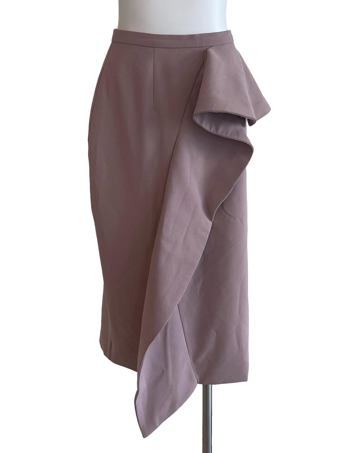 Dusty Pink Ruffle Skirt