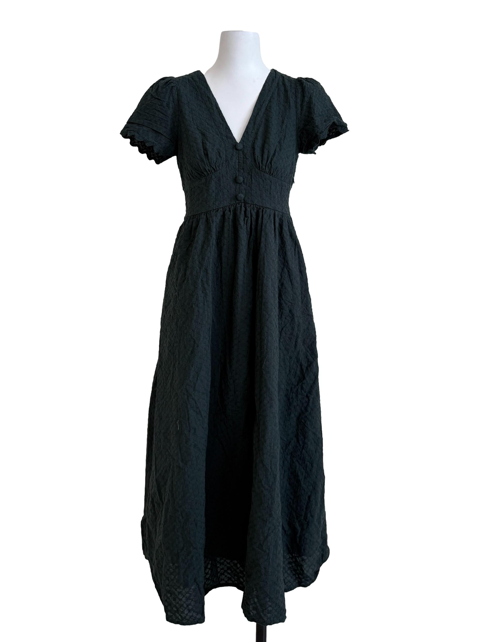 Pine Green Babydoll Dress